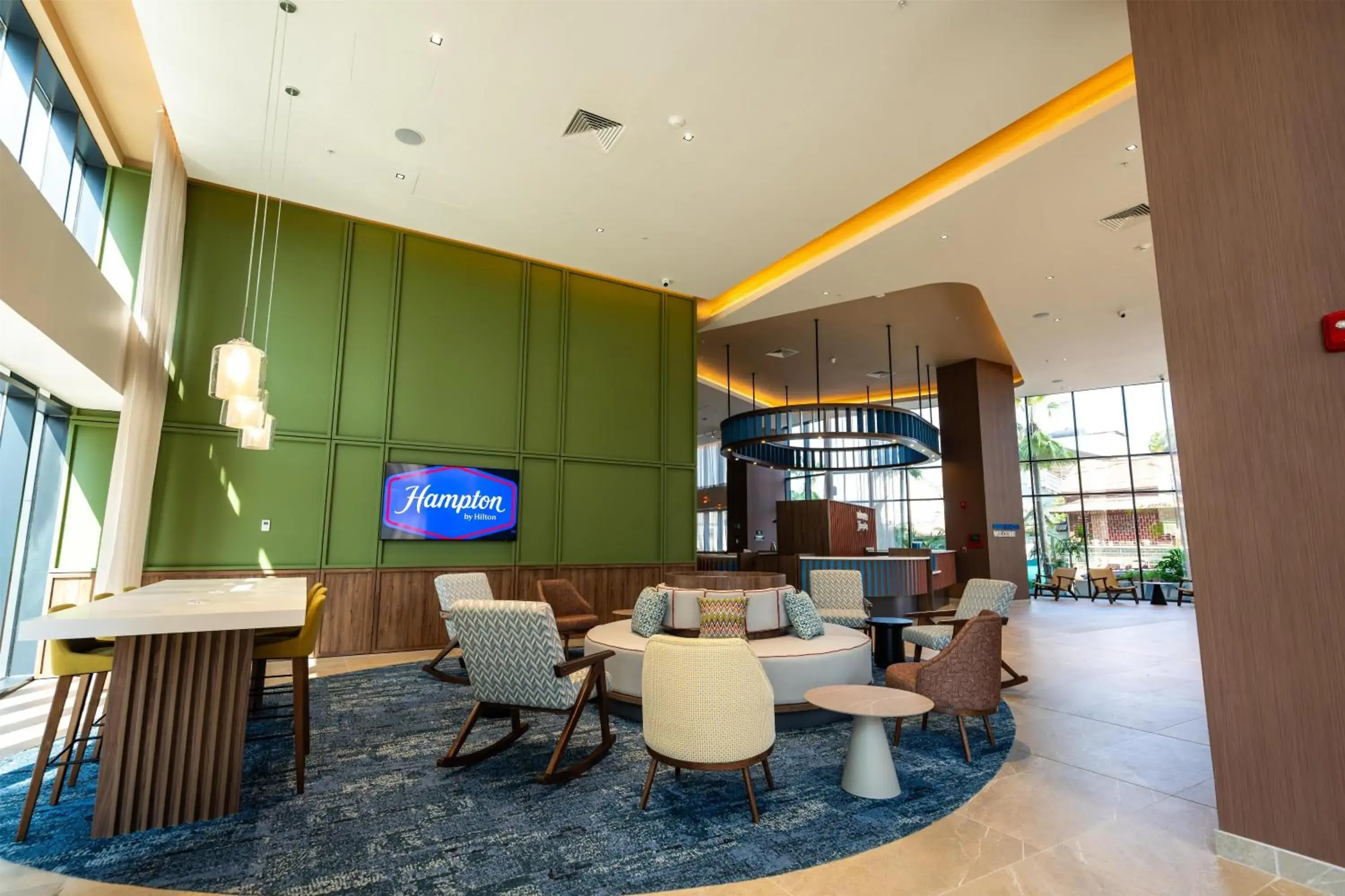 Lobby or reception in Hotel Hampton By Hilton Santiago De Los Caballeros Lobby or reception in Hotel Hampton By Hilton Santiago De Los Caballeros