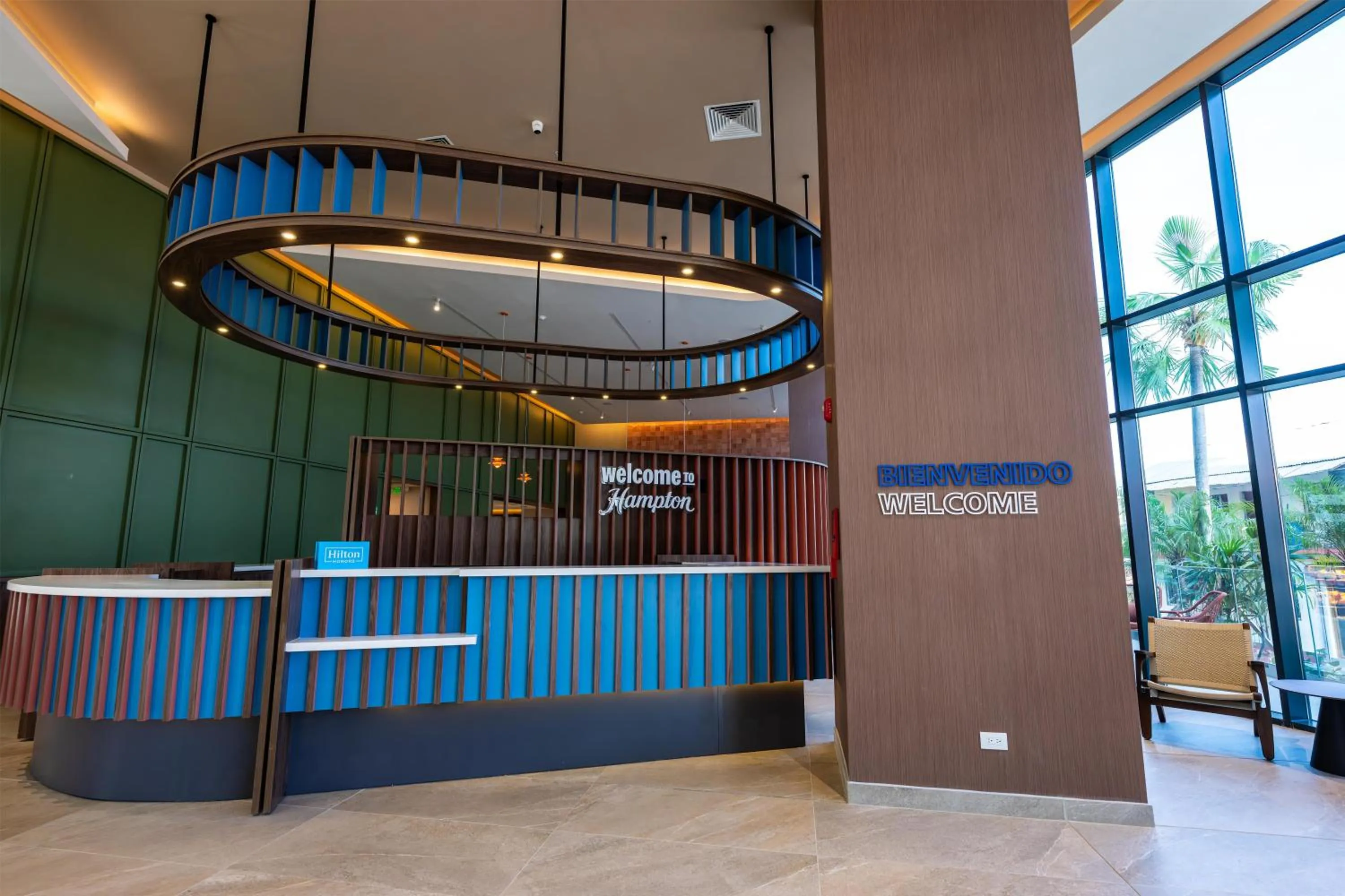 Lobby or reception in Hotel Hampton By Hilton Santiago De Los Caballeros