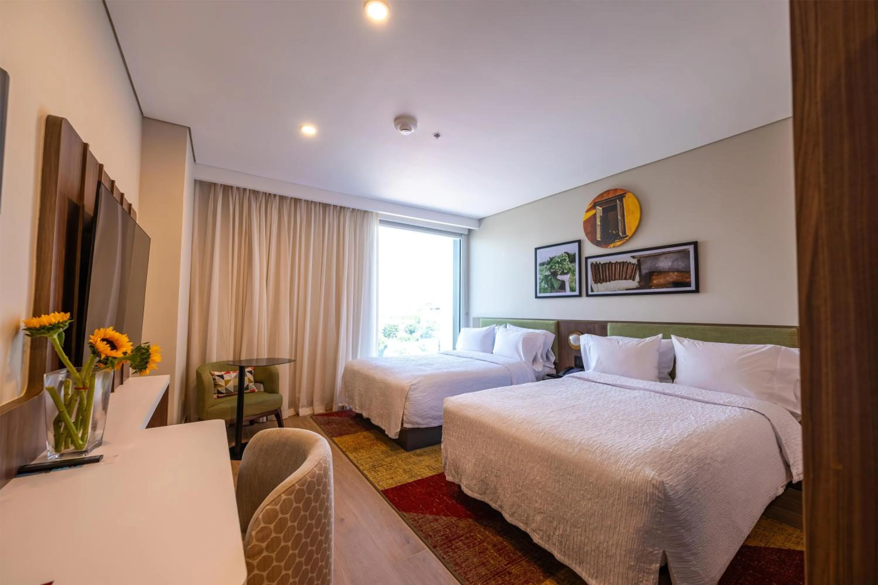 Bed in Hotel Hampton By Hilton Santiago De Los Caballeros