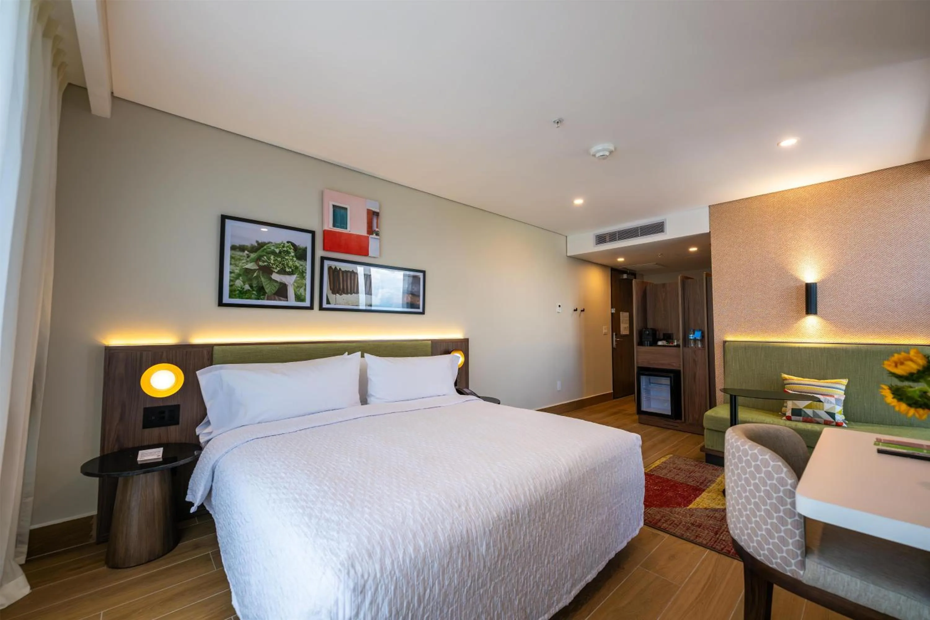 Bed in Hotel Hampton By Hilton Santiago De Los Caballeros