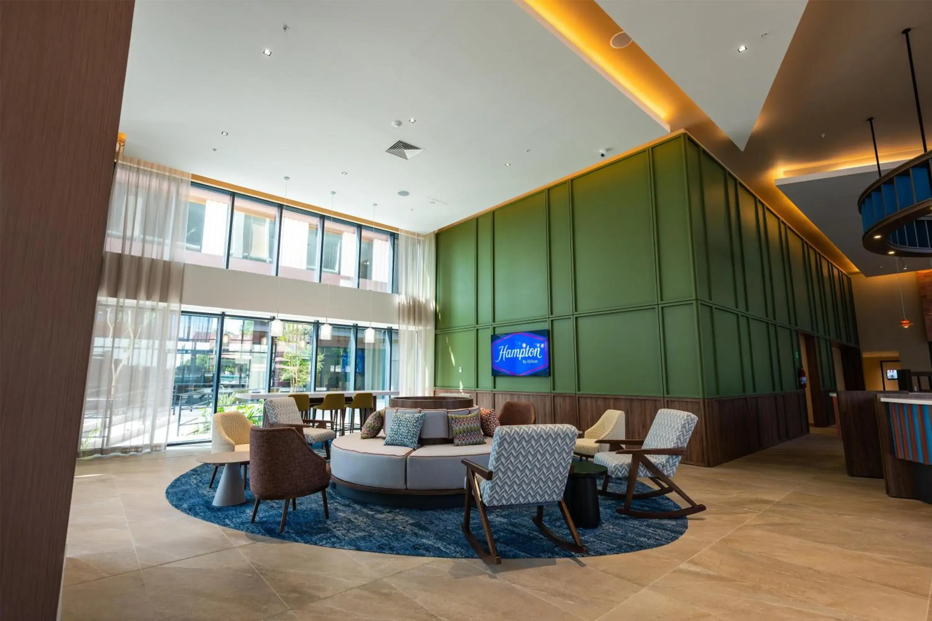 Lobby or reception in Hotel Hampton By Hilton Santiago De Los Caballeros Lobby or reception in Hotel Hampton By Hilton Santiago De Los Caballeros