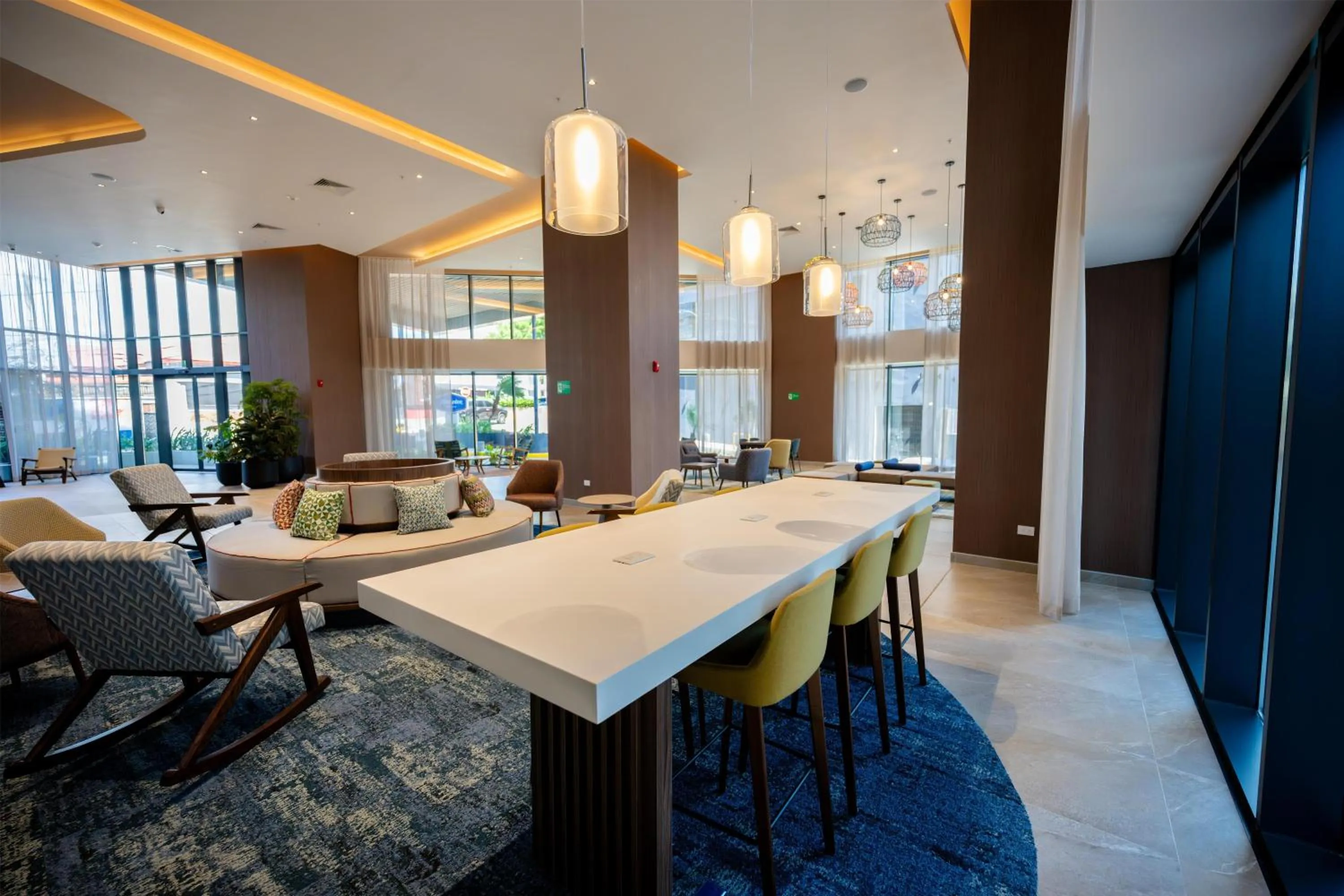 Lobby or reception in Hotel Hampton By Hilton Santiago De Los Caballeros