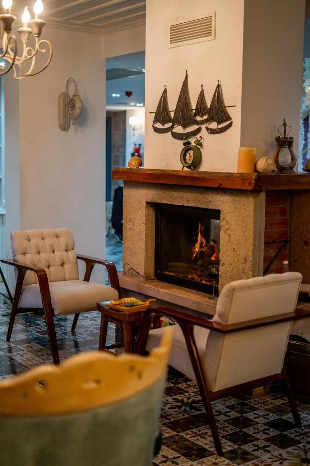 Seating area in Cunda Fora Hotel