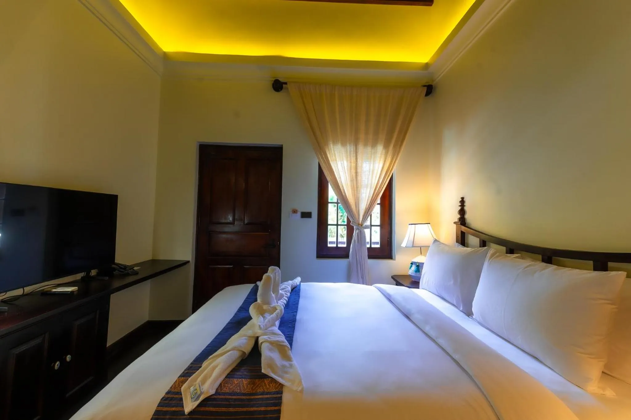 Bed in Sengphachanh Heritage Boutique