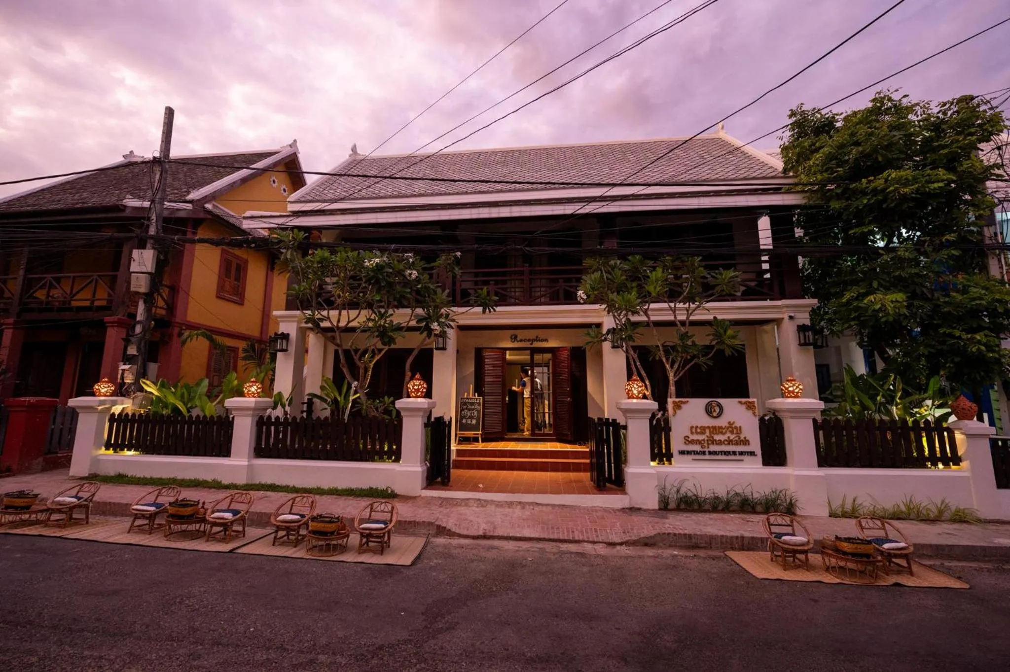 Quiet street view in Sengphachanh Heritage Boutique