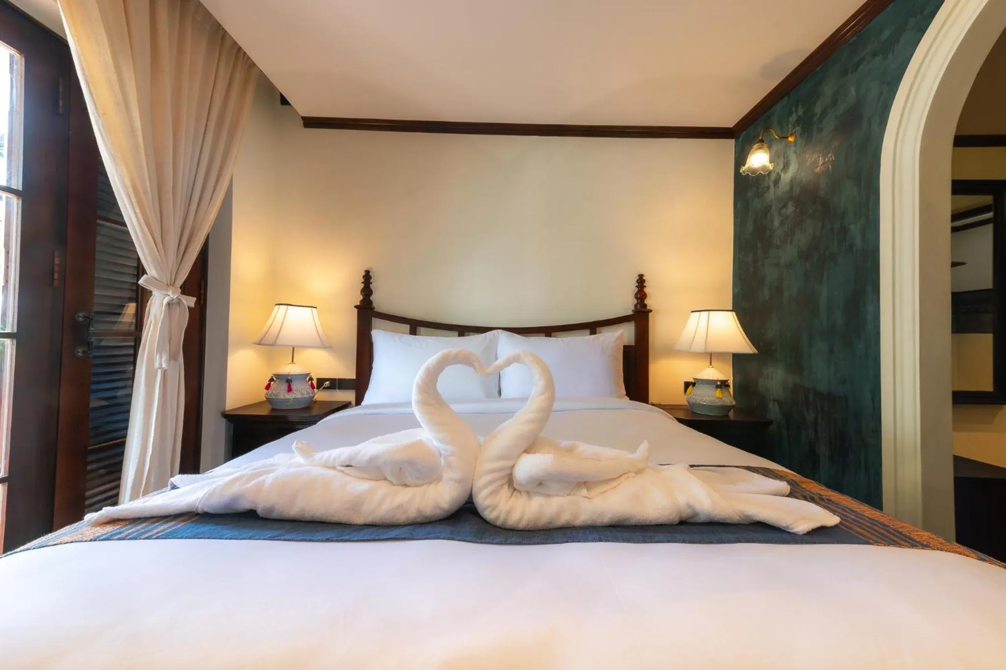 Bed in Sengphachanh Heritage Boutique