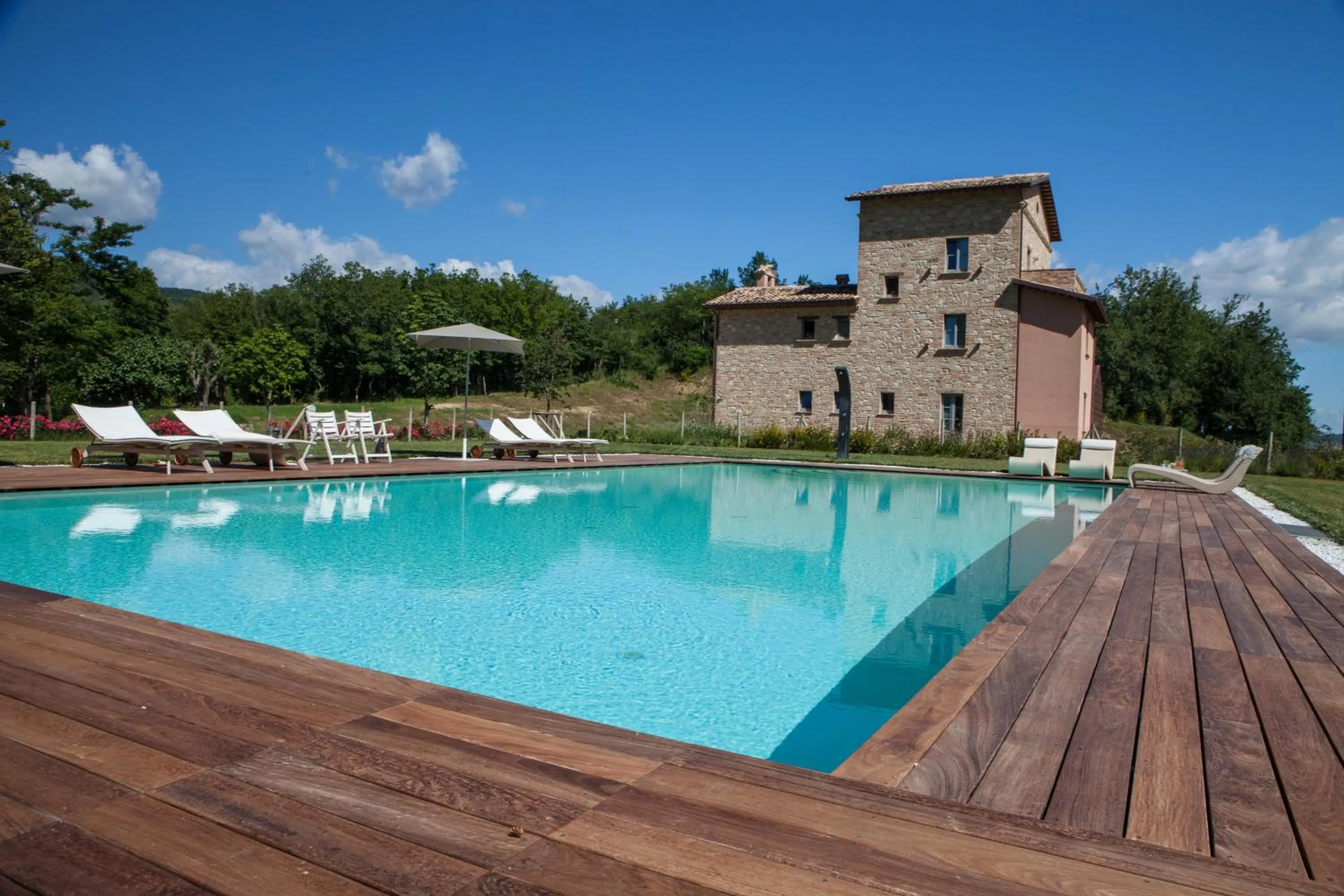 Pool view in Agriturismo Colle Casini Cortesi