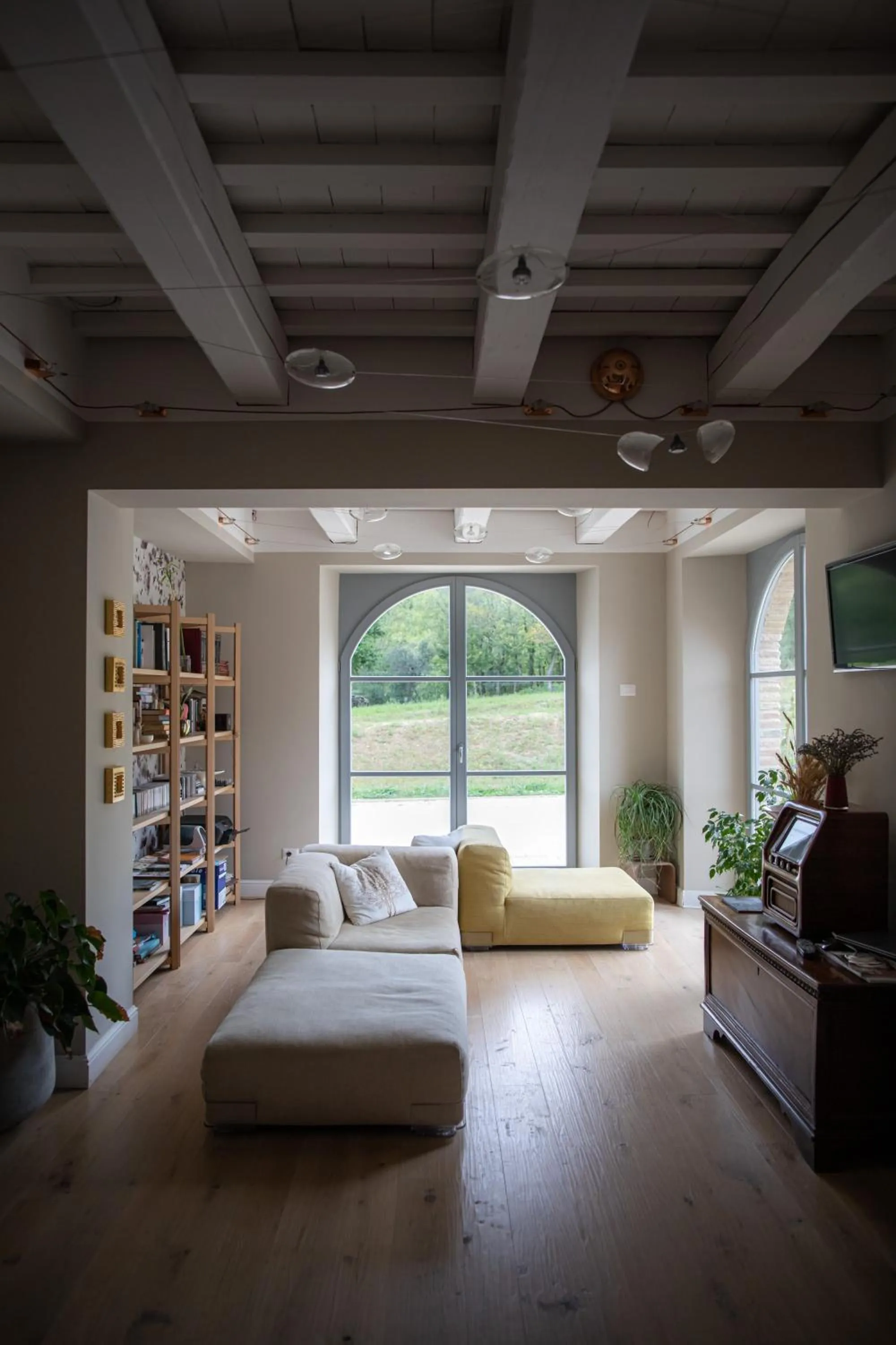 Library, Bed in Agriturismo Colle Casini Cortesi