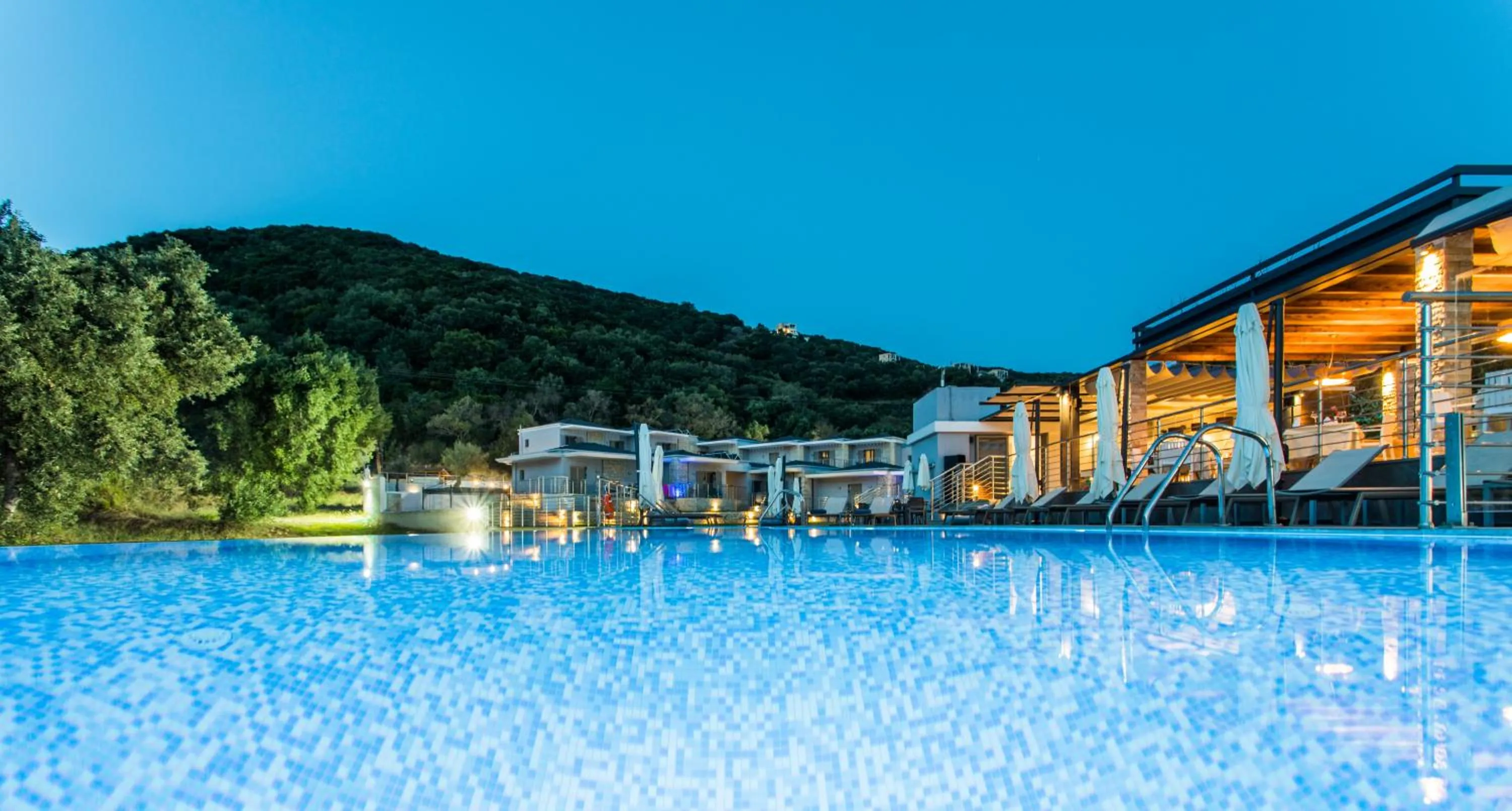 Swimming pool in Aqua Oliva Resort Syvota
