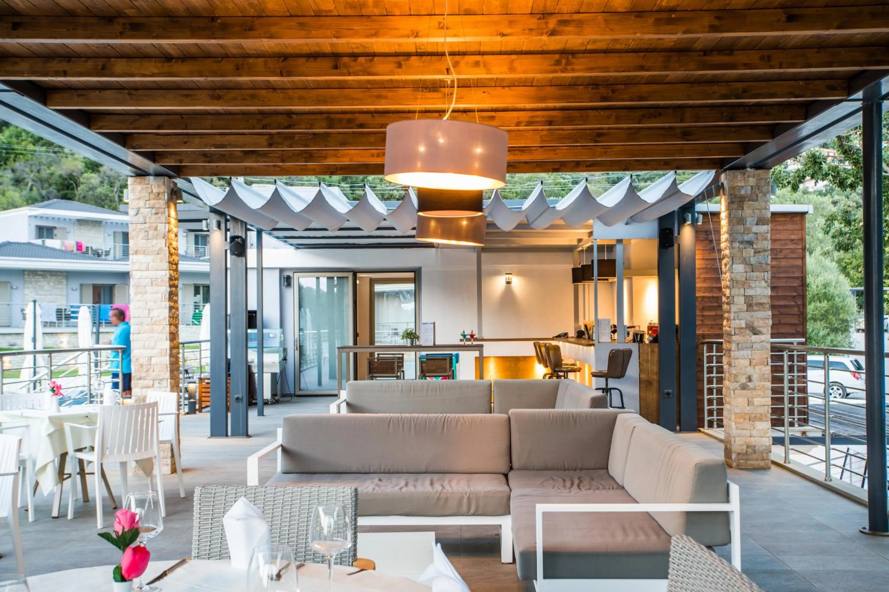 Balcony/Terrace in Aqua Oliva Resort Syvota