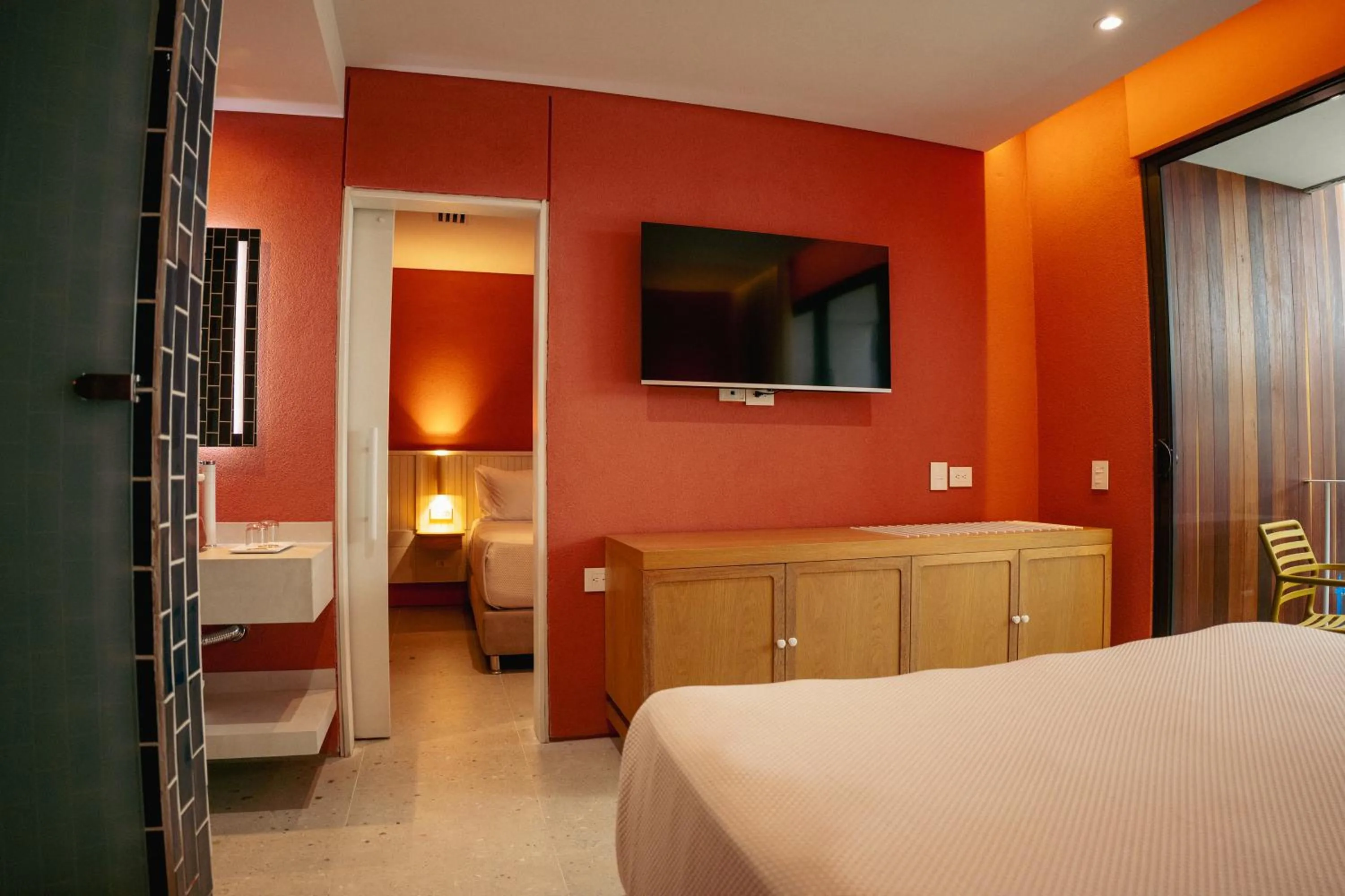 Bed in Zapadilly Tree Hotel