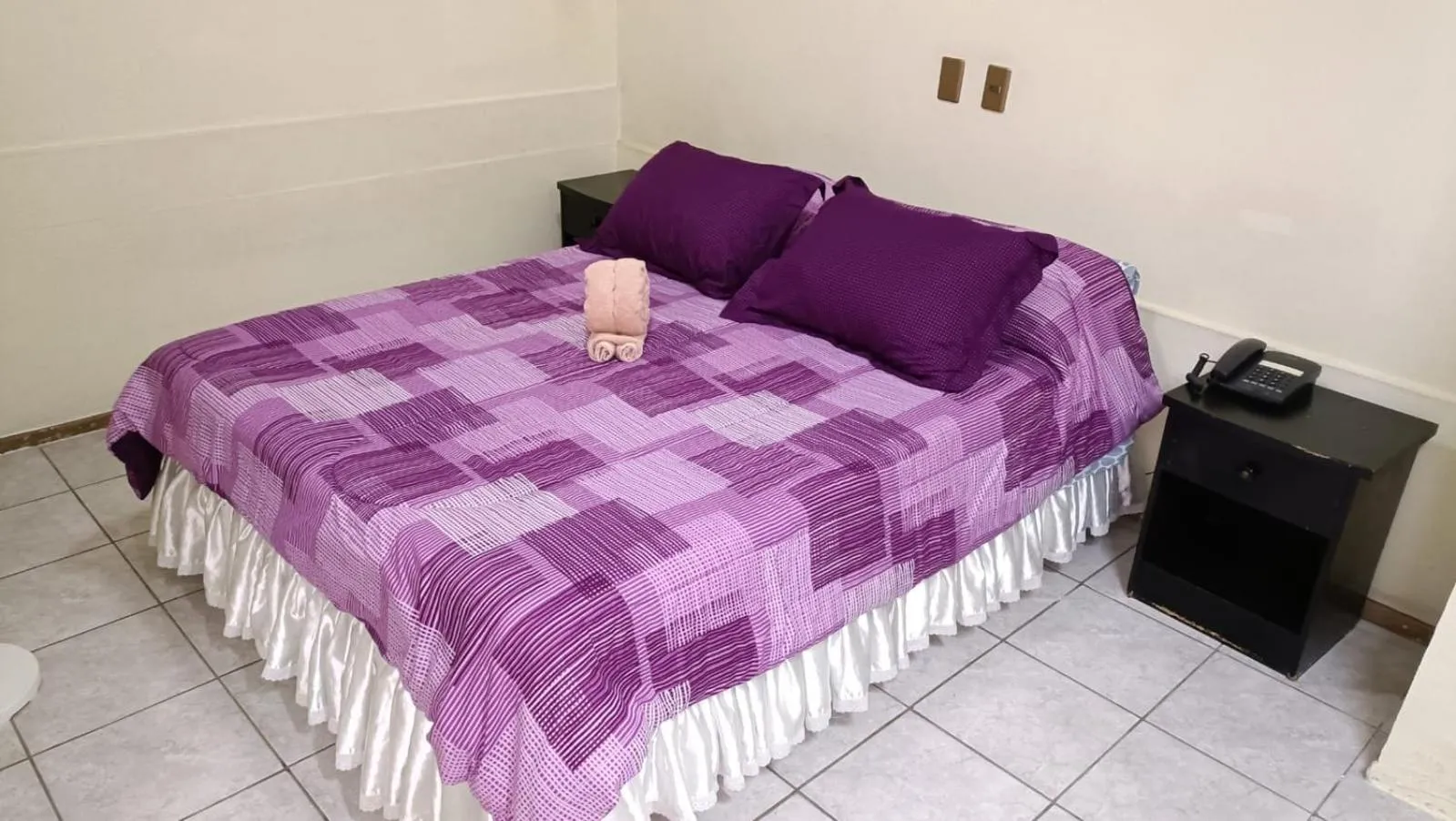 Bed in Hotel las Dunas
