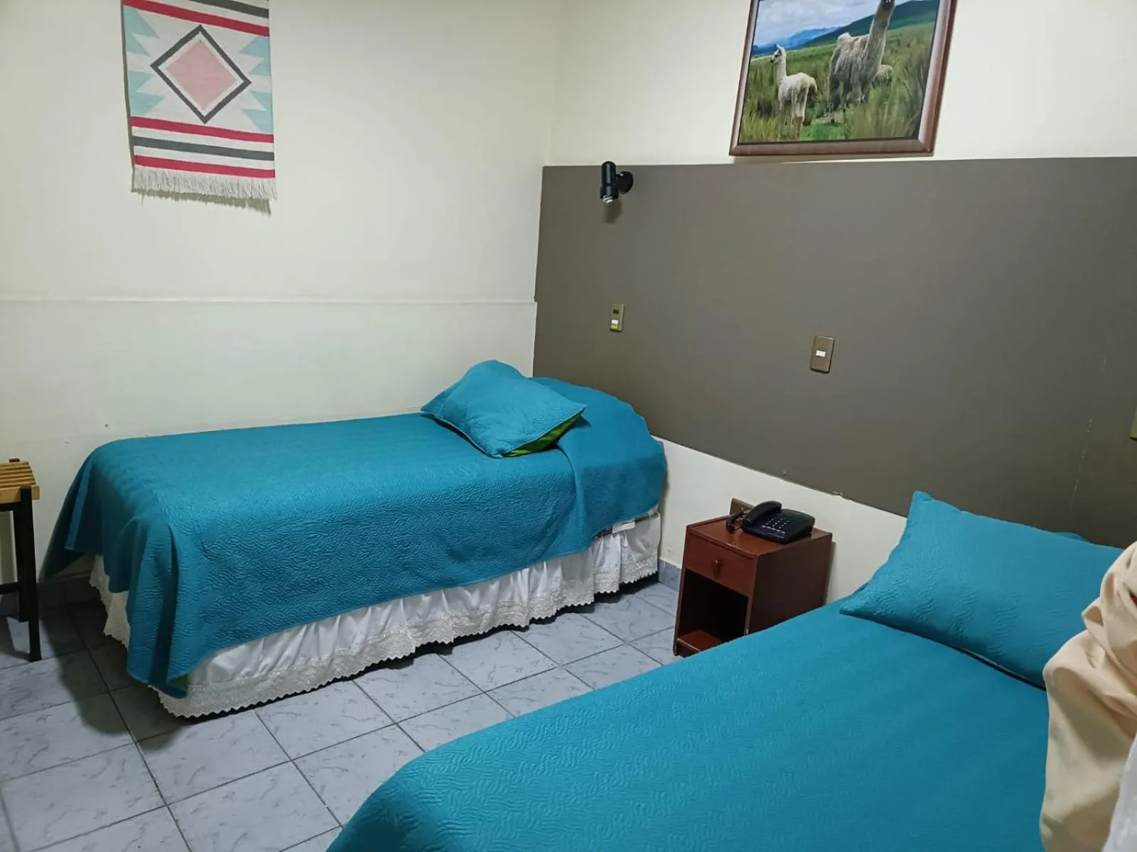 Bed in Hotel las Dunas
