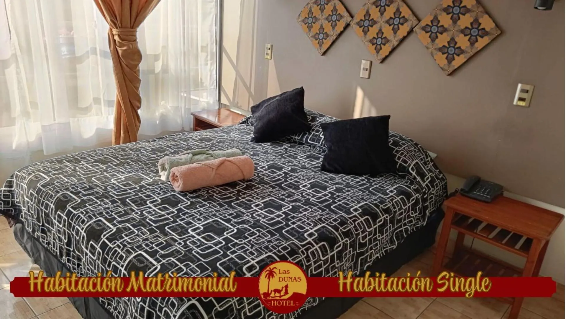 Bedroom, Bed in Hotel las Dunas