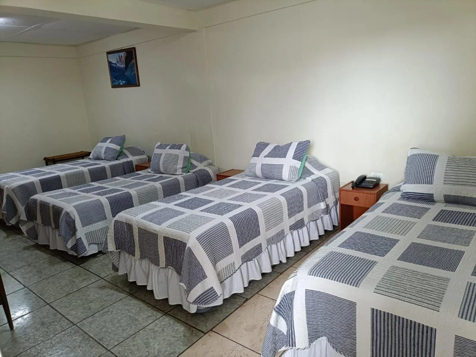 Bed in Hotel las Dunas