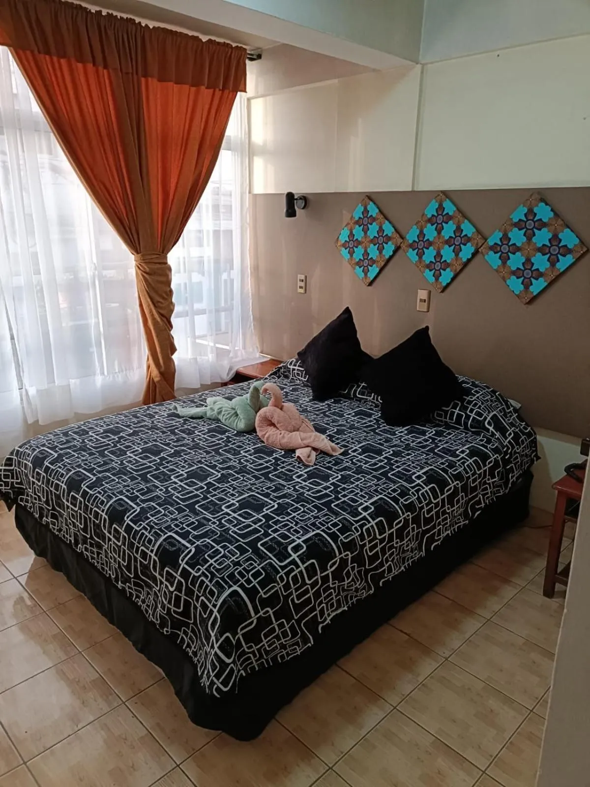 Bed in Hotel las Dunas