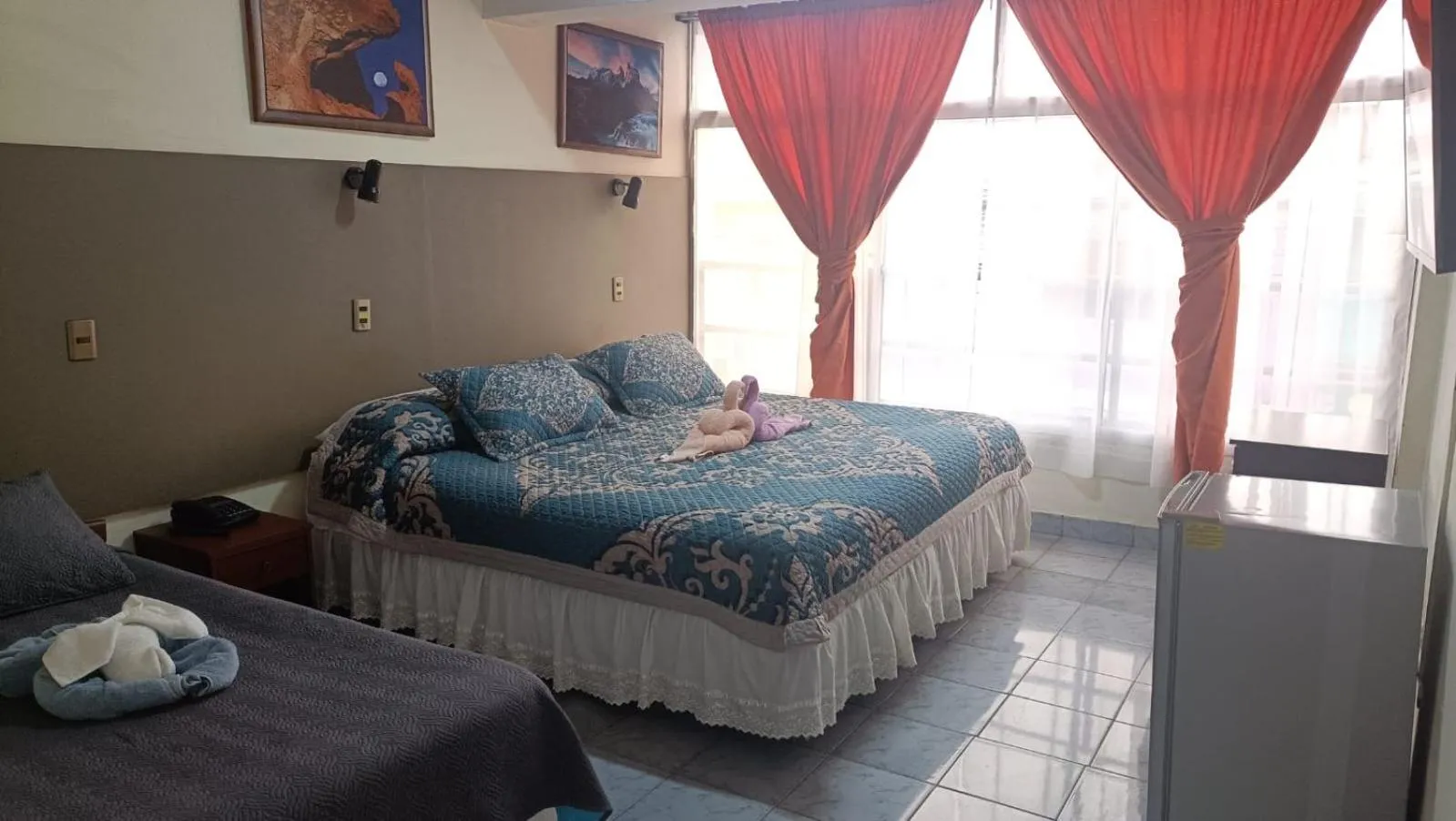Bed in Hotel las Dunas