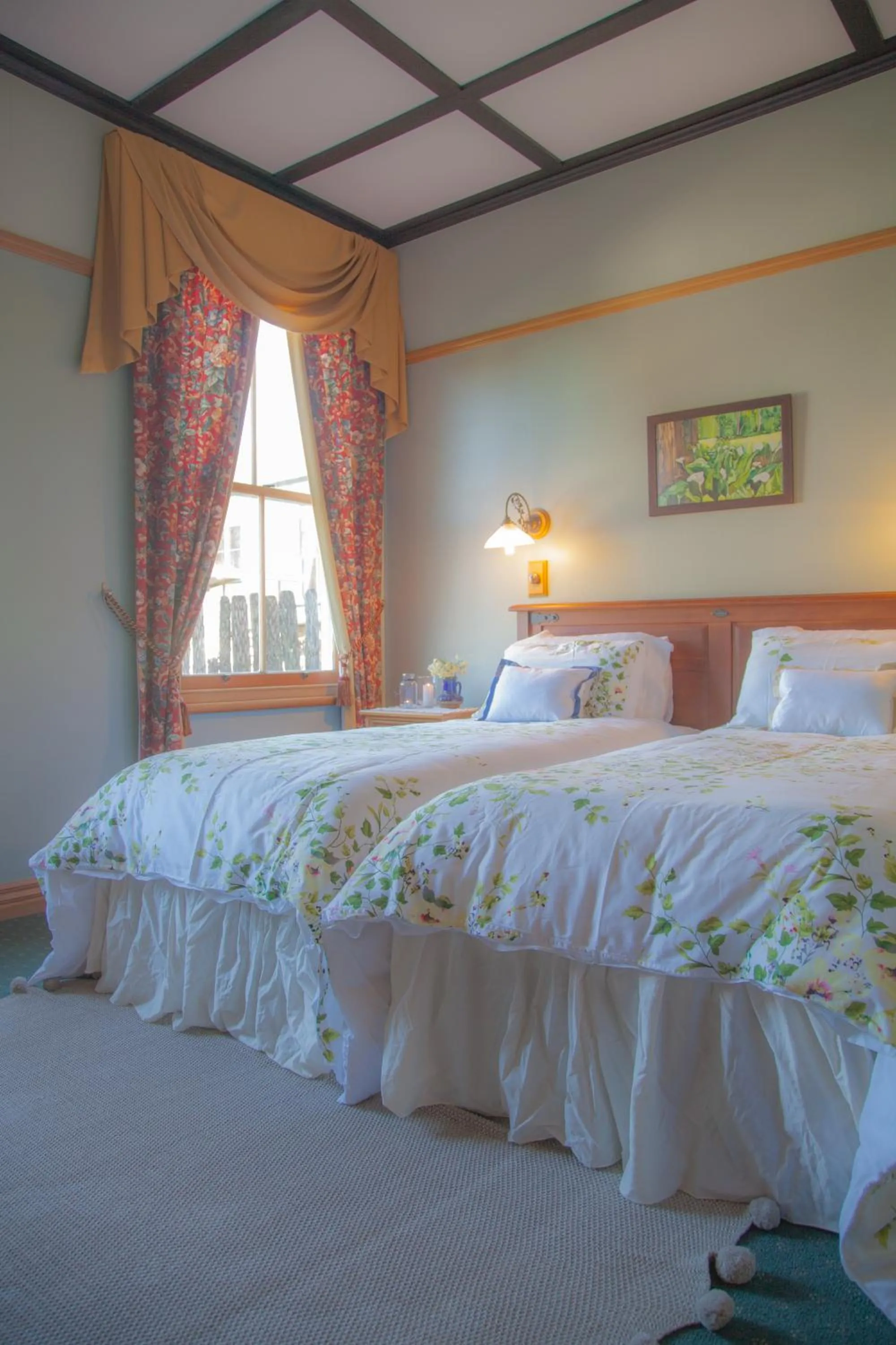 Bed in Okoroire Hot Springs Hotel