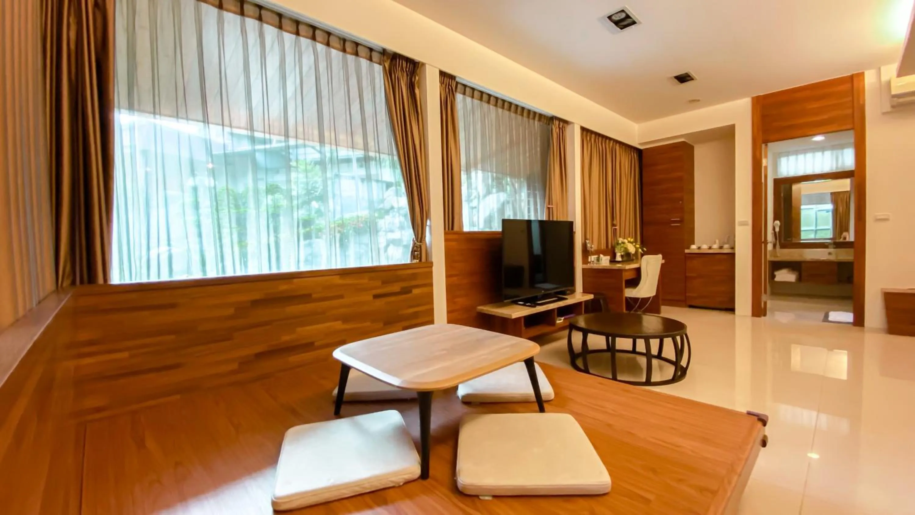Seating area in Yage Hotspring House