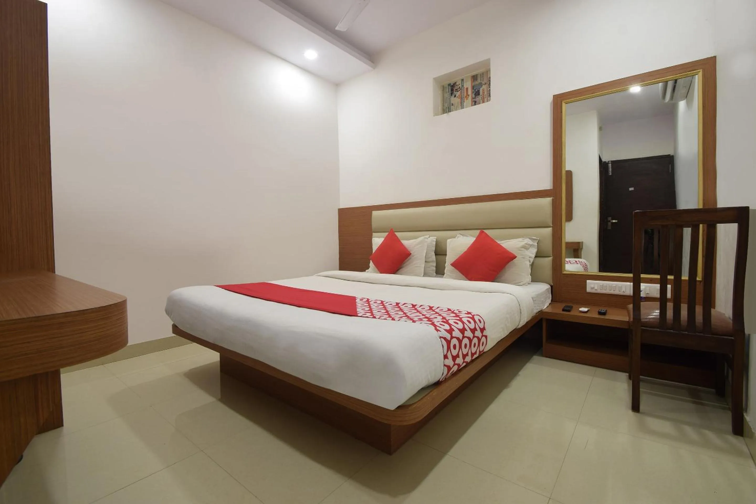 Bedroom, Bed in FabHotel Royal Icon