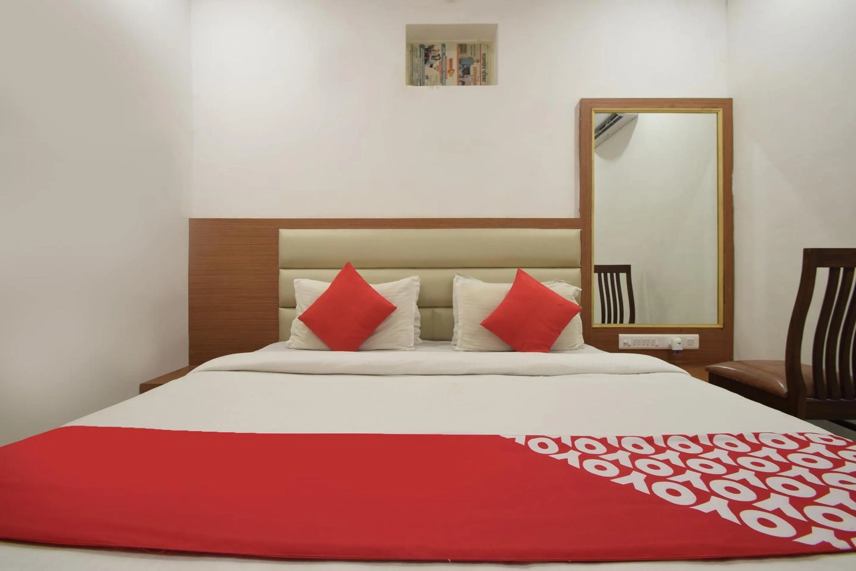 Bedroom, Bed in FabHotel Royal Icon