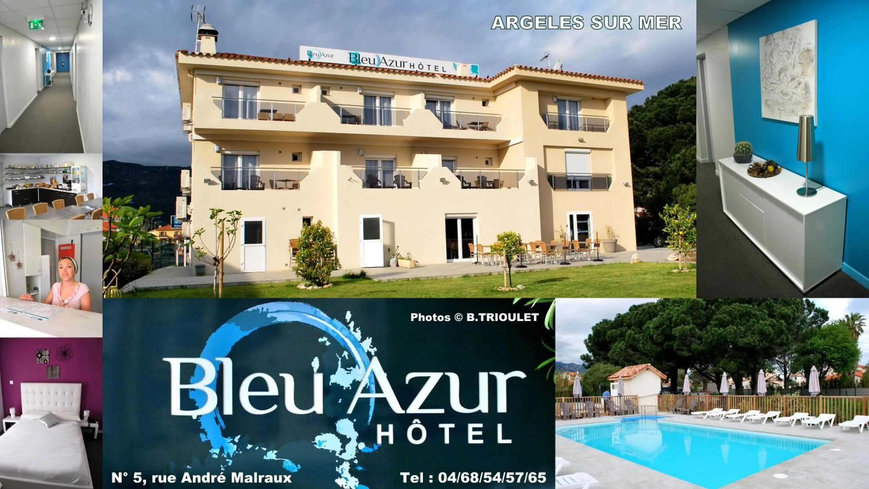 Property building in Hotel Bleu Azur