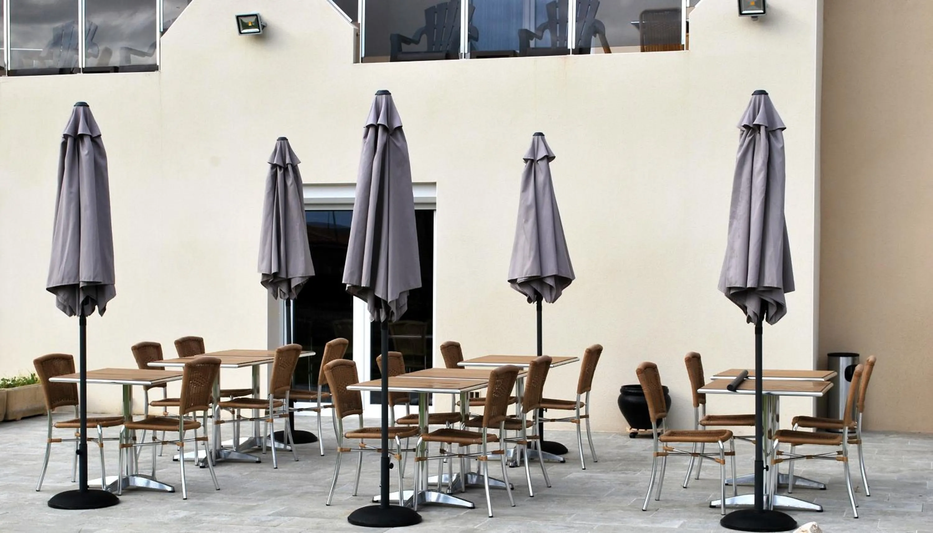 Patio in Hotel Bleu Azur