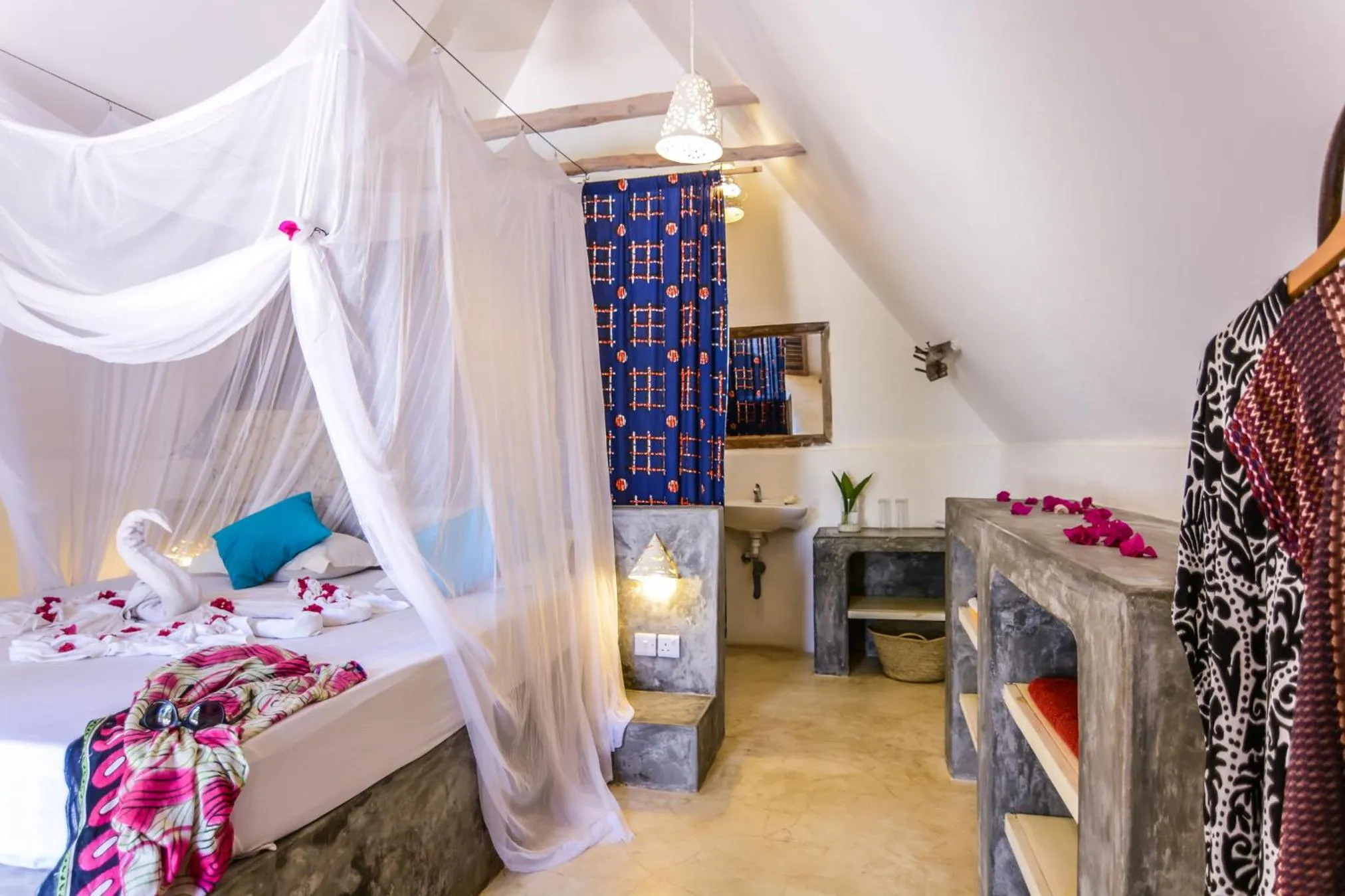 Bed in Nur Beach Hotel