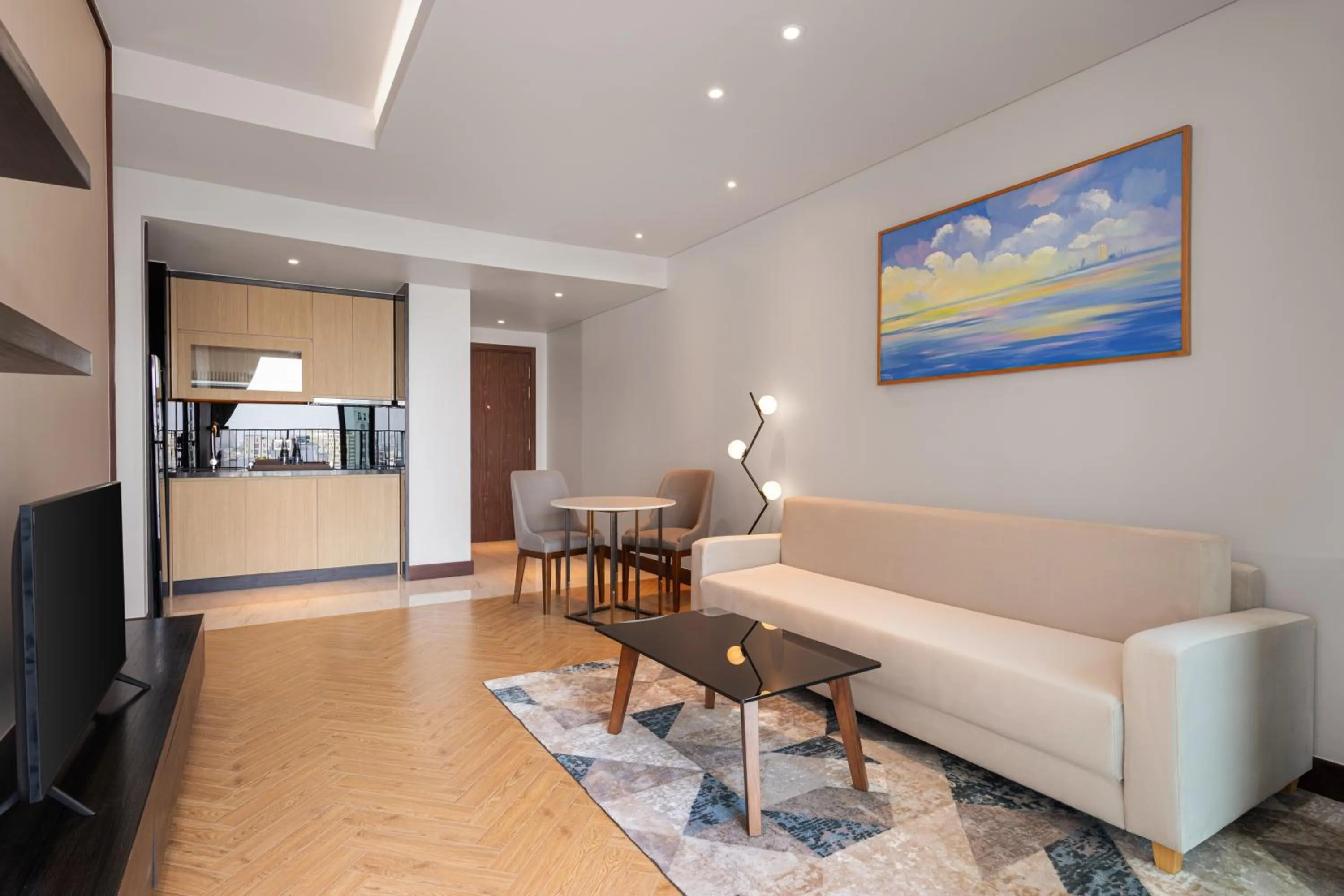 Living room in Wyndham Soleil Danang - Free Schedule Airport Shuttle