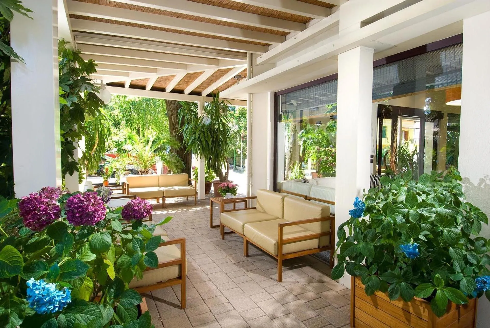 Patio in Hotel Trieste
