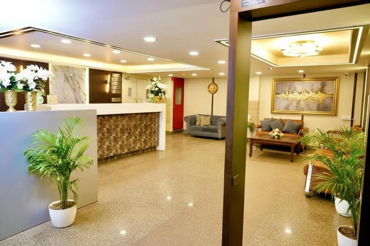 Lobby or reception in Hotel Royal Saffron by Majesta Stays