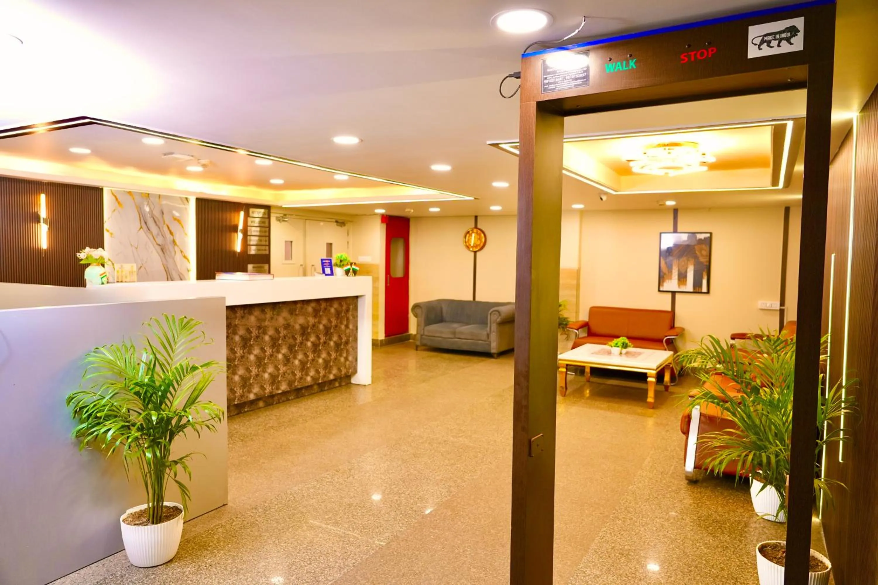 Lobby or reception in Hotel Royal Saffron by Majesta Stays