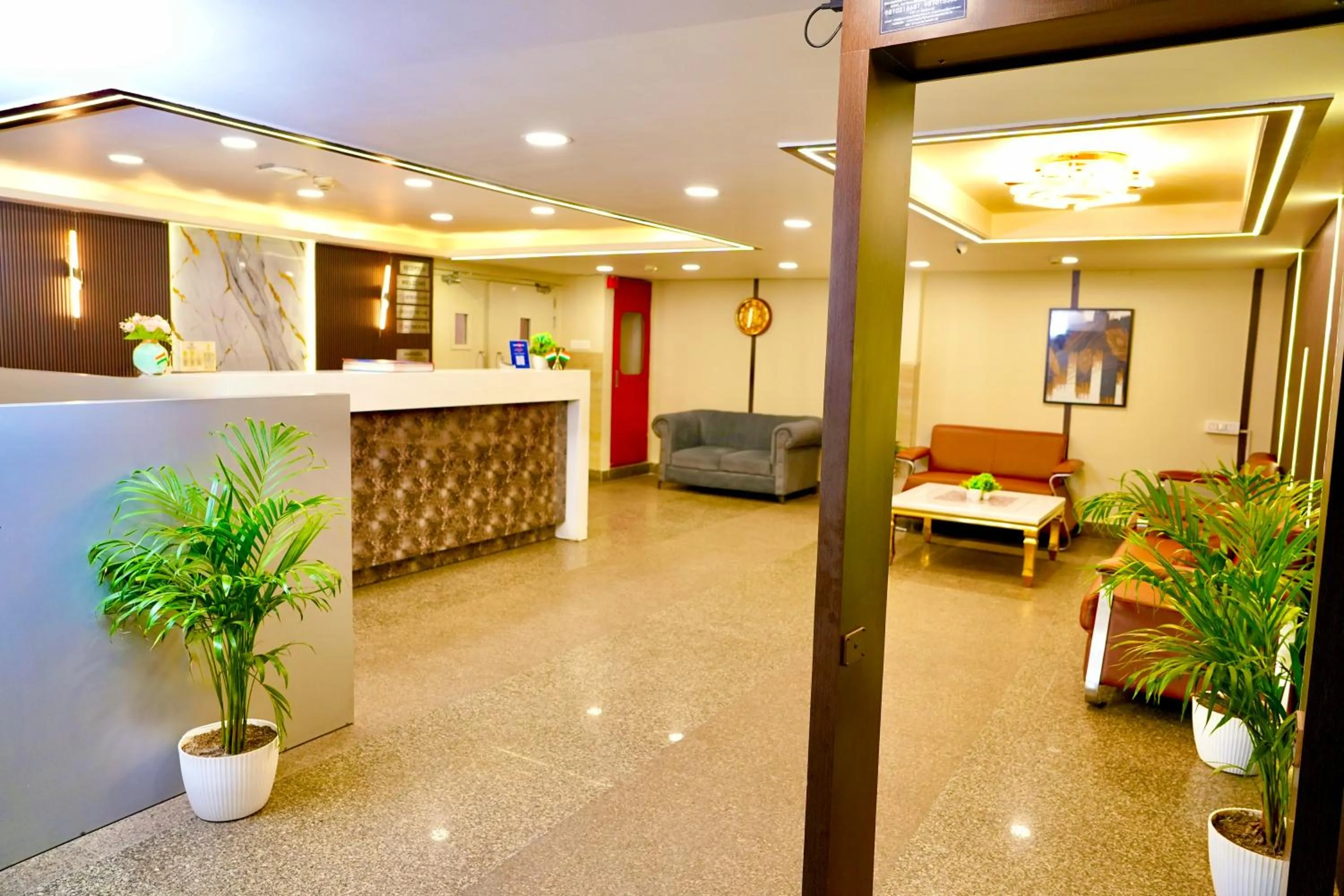 Lobby or reception in Hotel Royal Saffron by Majesta Stays