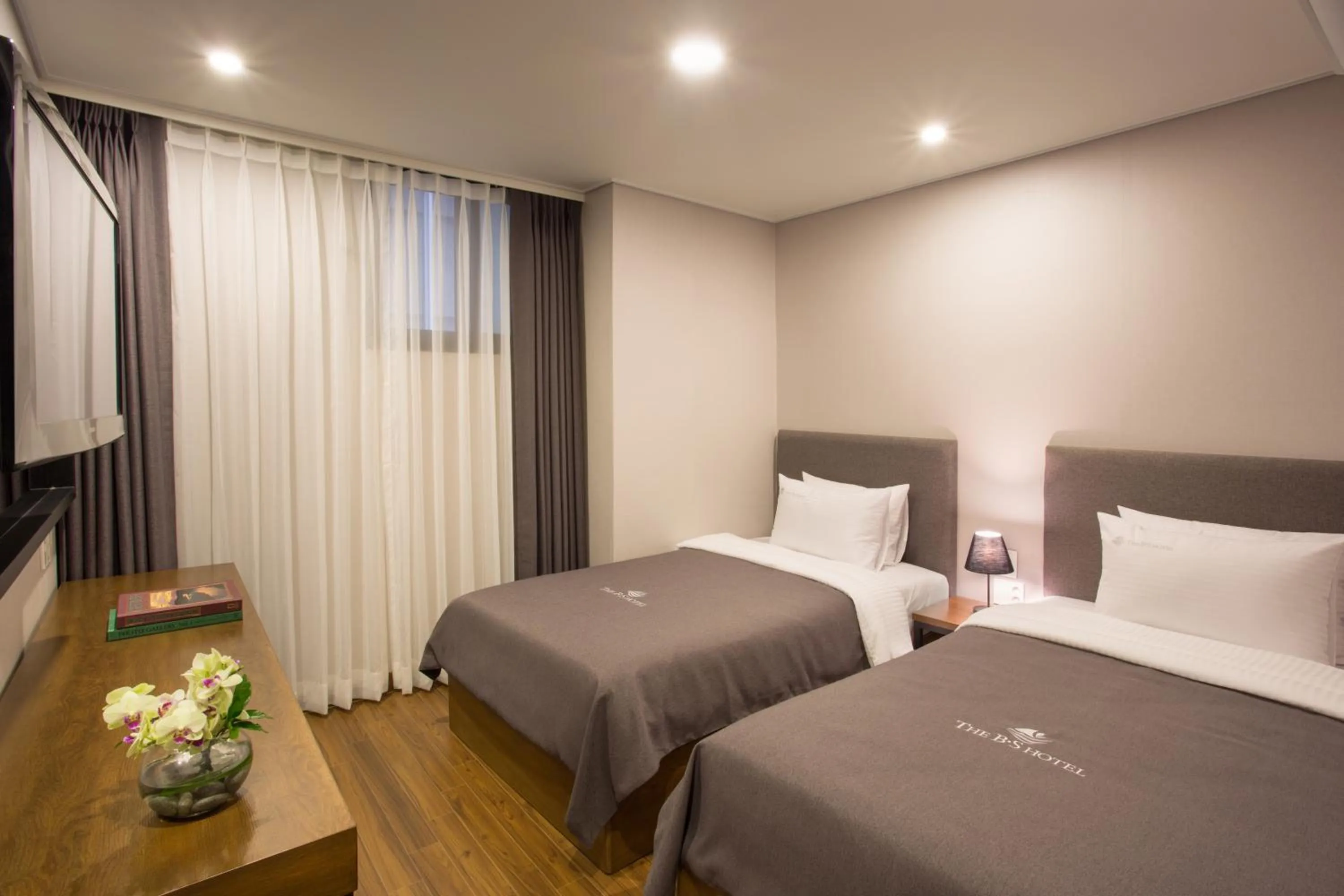 Decorative detail, Bed in The BS Hotel Busan Station