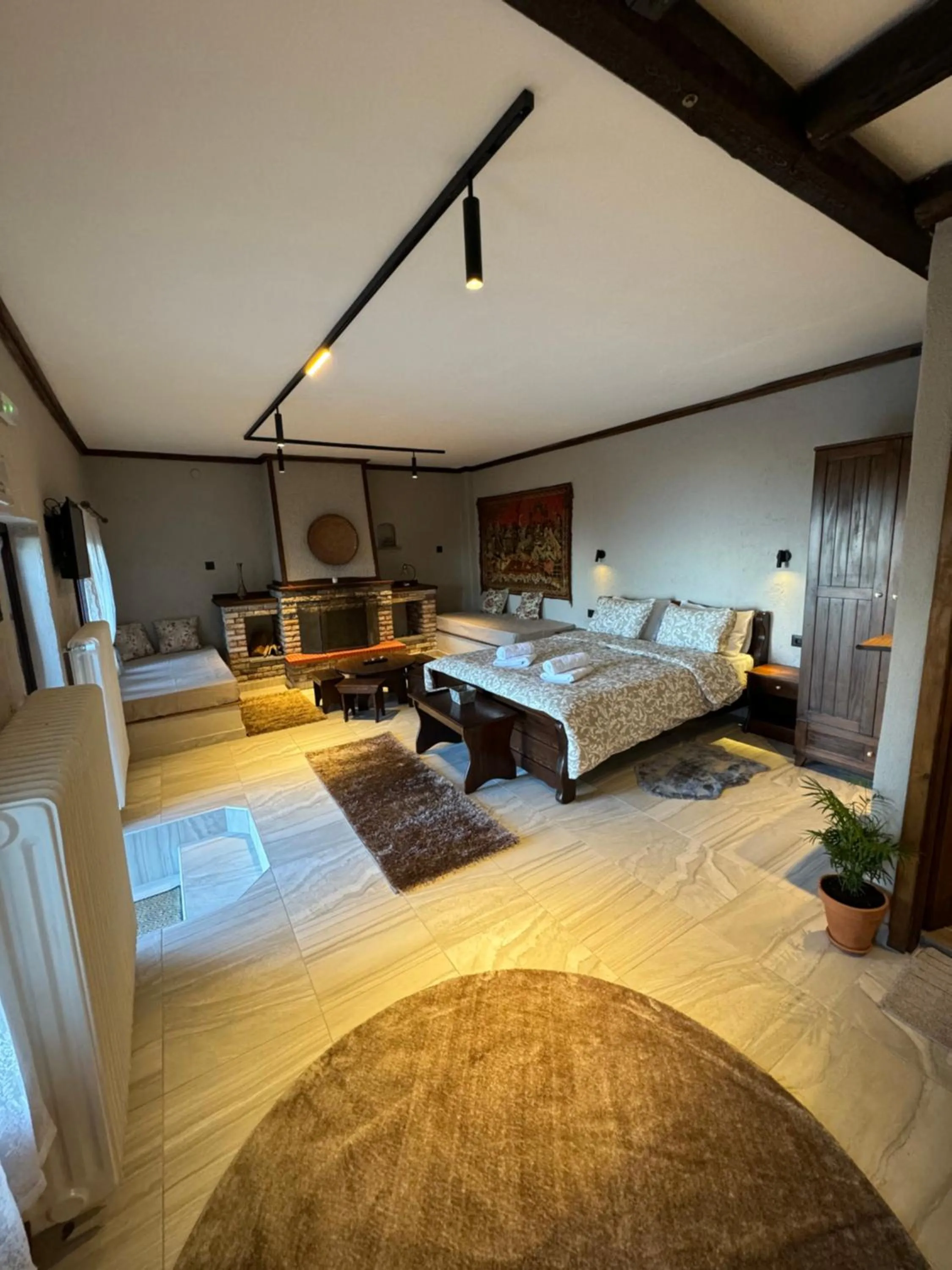 Bed in Enastron Guesthouse