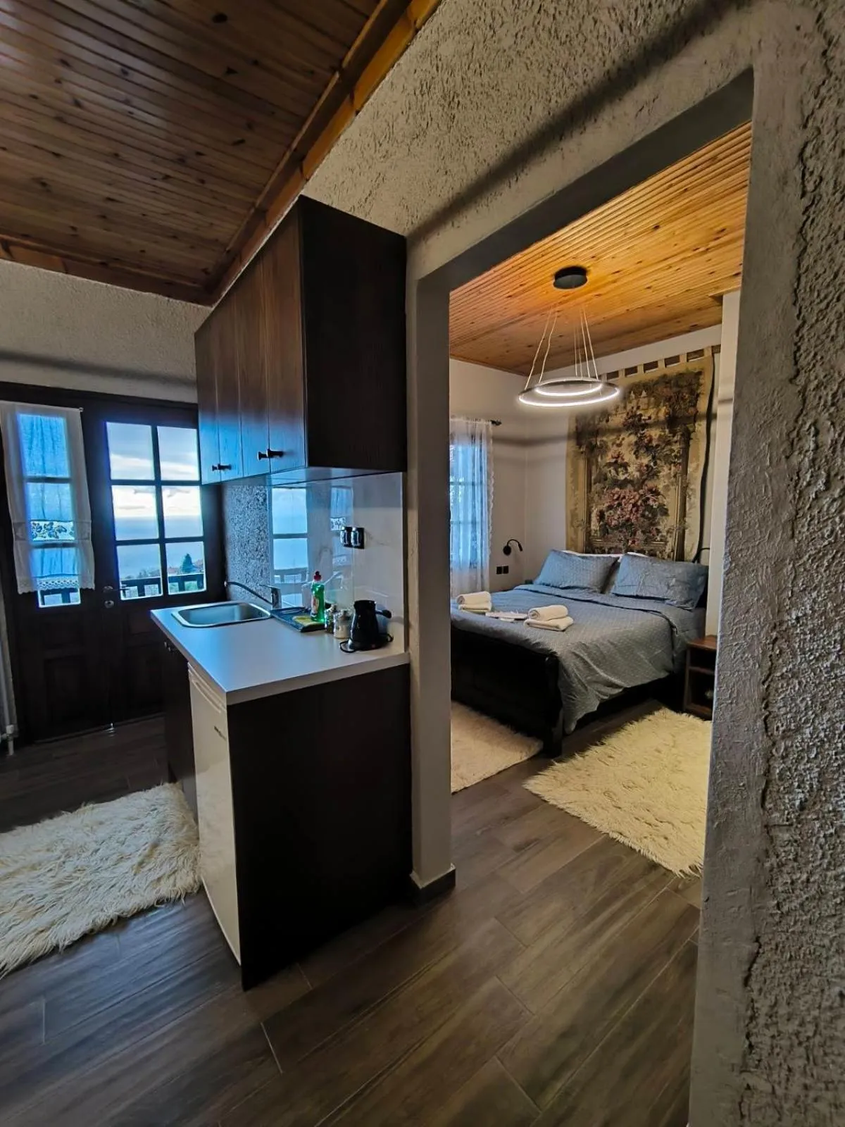 Bed in Enastron Guesthouse