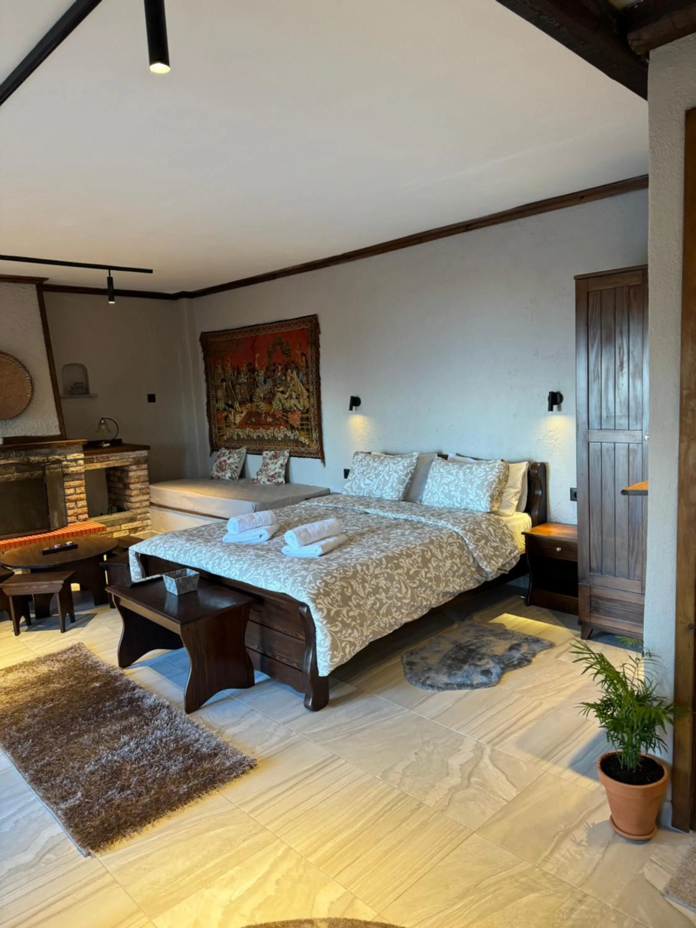 Bed in Enastron Guesthouse