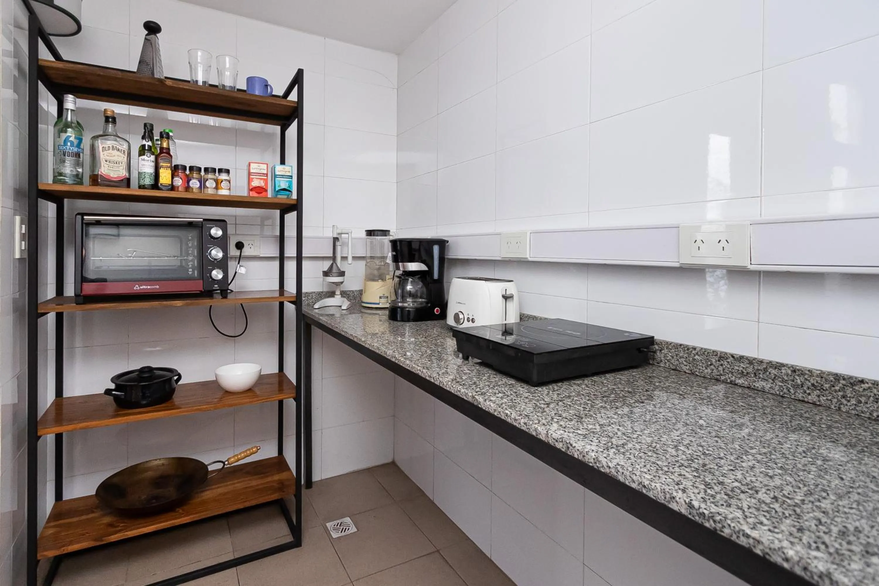 Communal kitchen in Mariposita de San Telmo Tango Experience Hotel Boutique