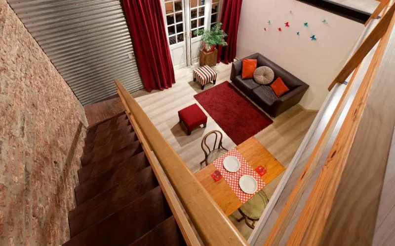 Living room, Bed in Mariposita de San Telmo Tango Experience Hotel Boutique