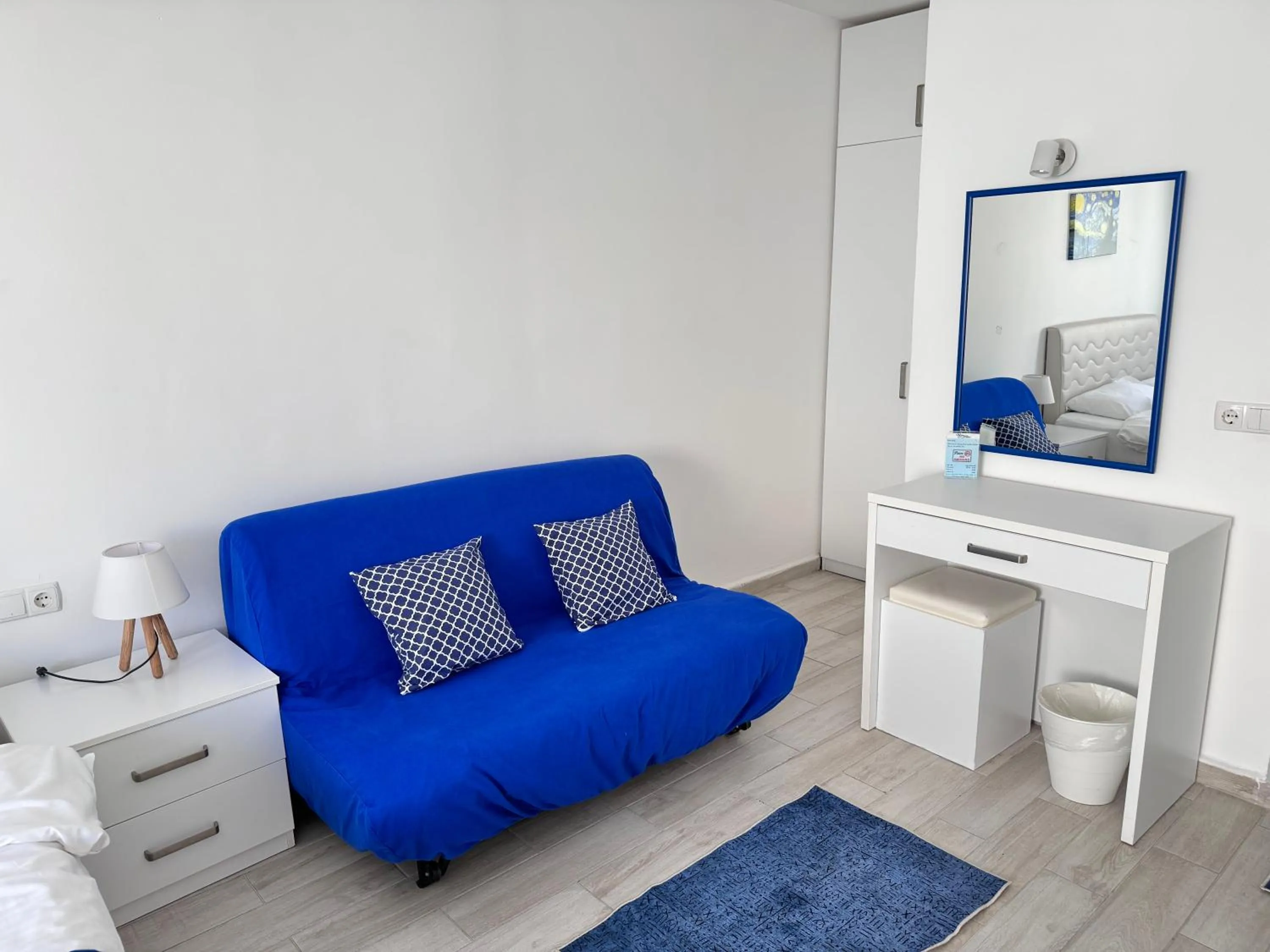 Seating area in White and Blue Bodrum