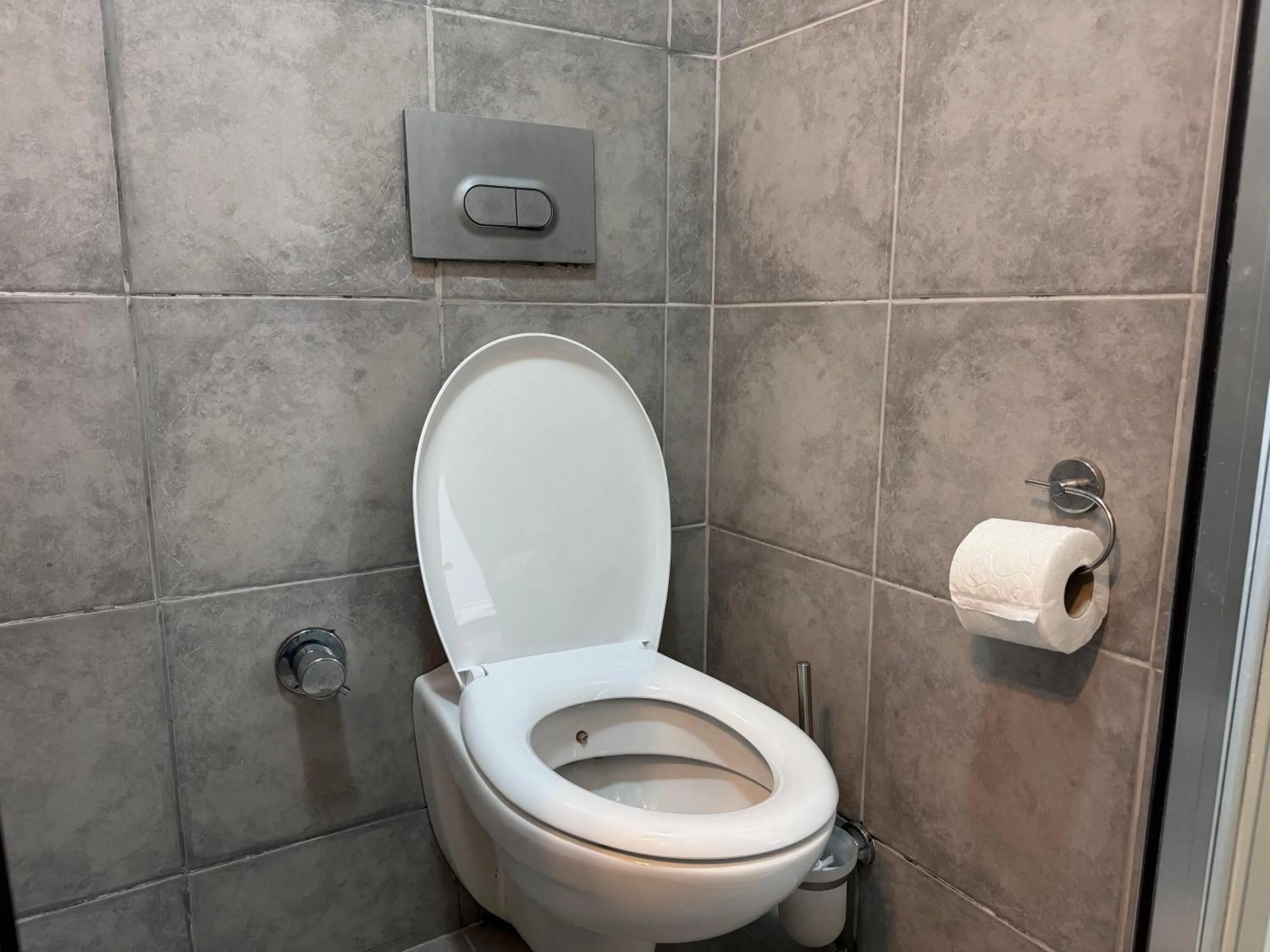 Toilet in White and Blue Bodrum