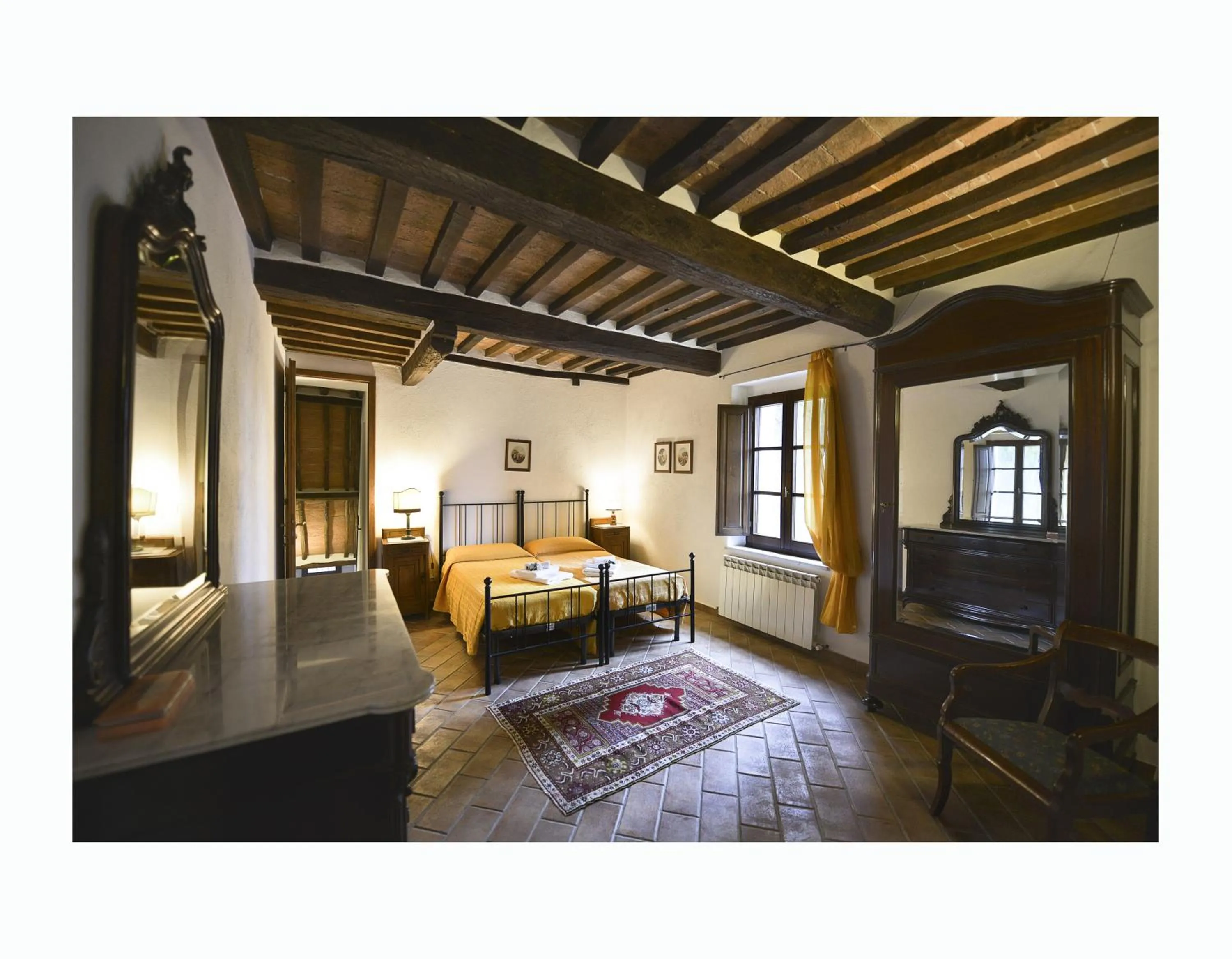 Bedroom, Bed in Podere Suvignano