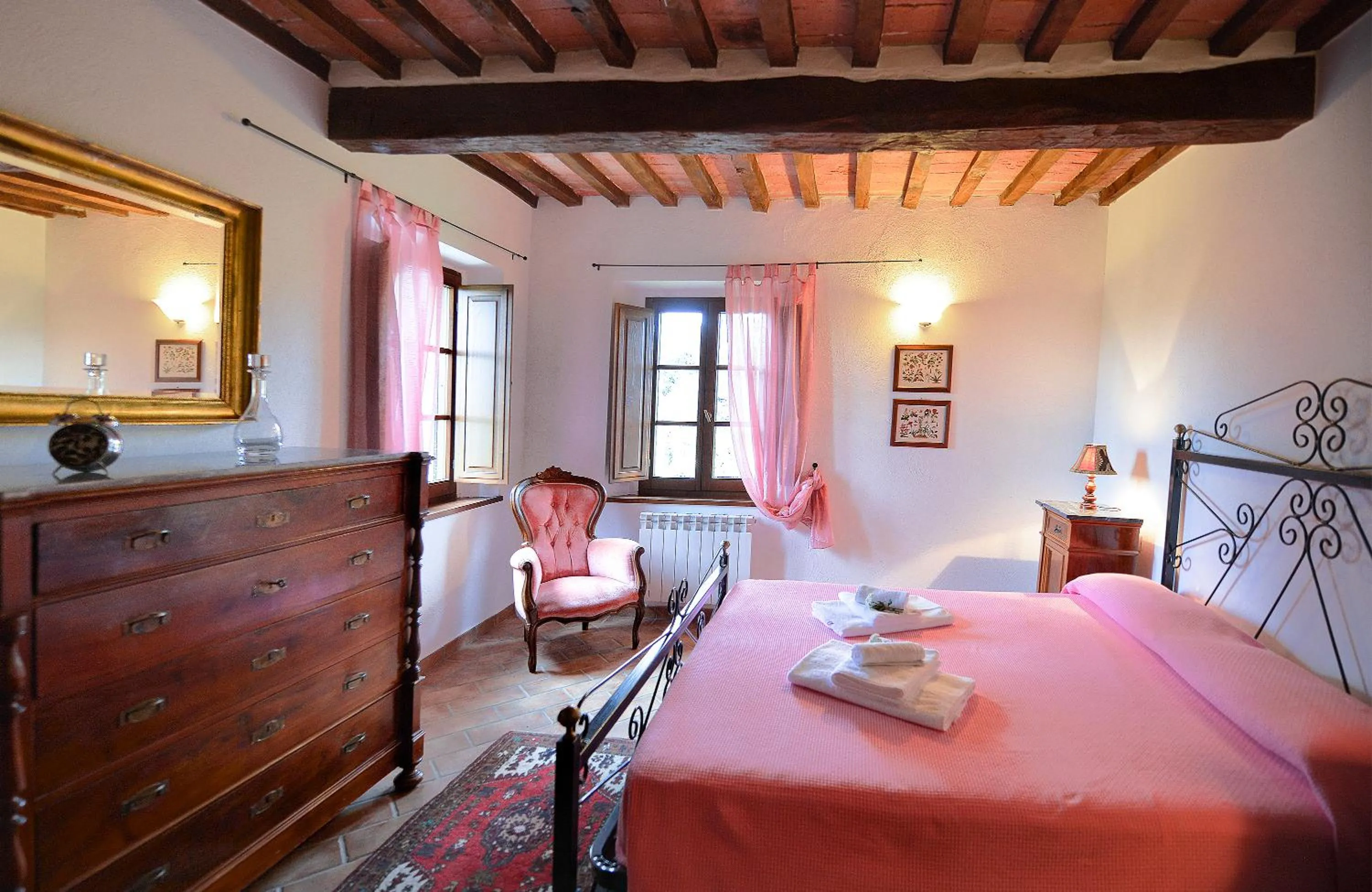 Bedroom, Bed in Podere Suvignano