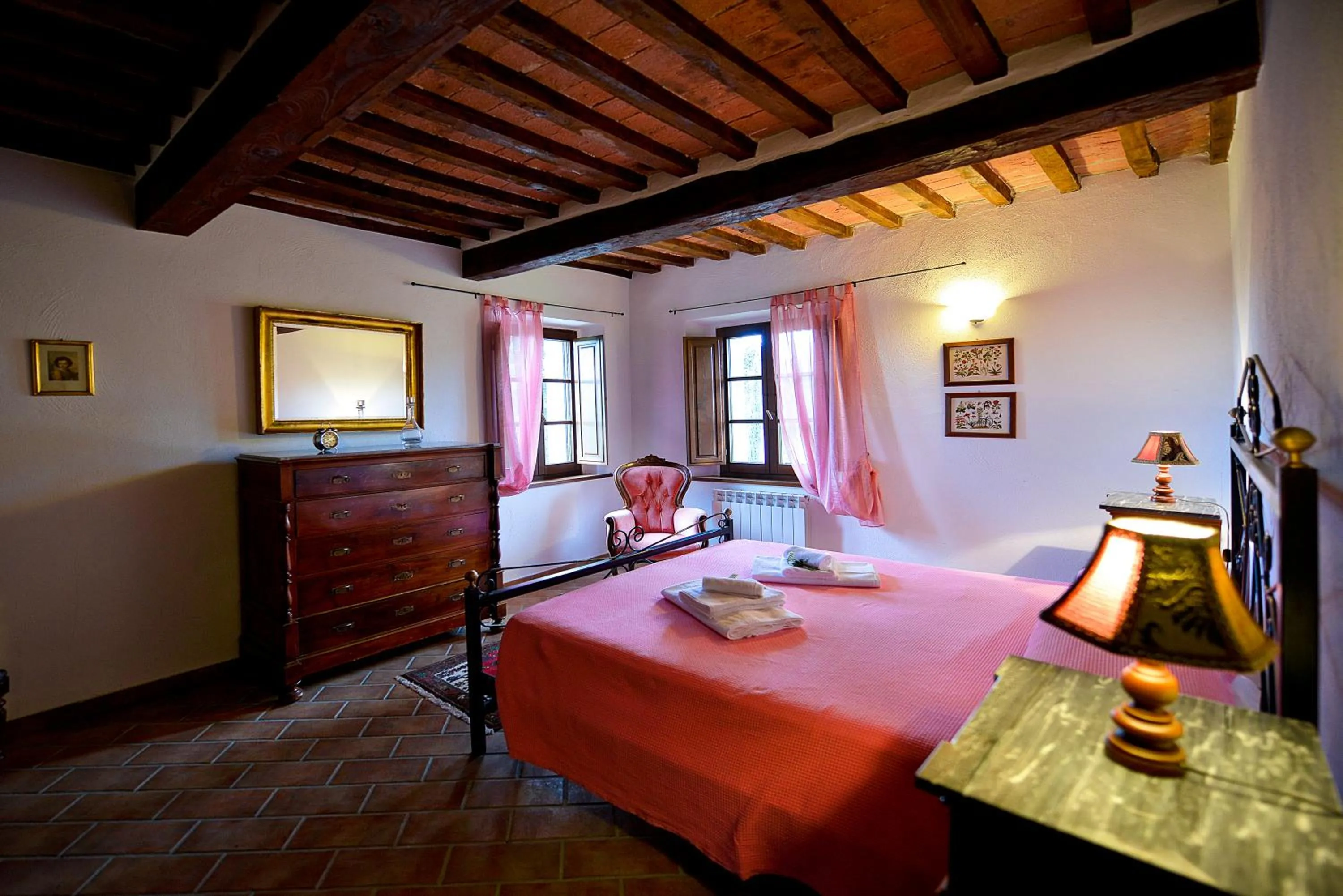 Bedroom, Bed in Podere Suvignano