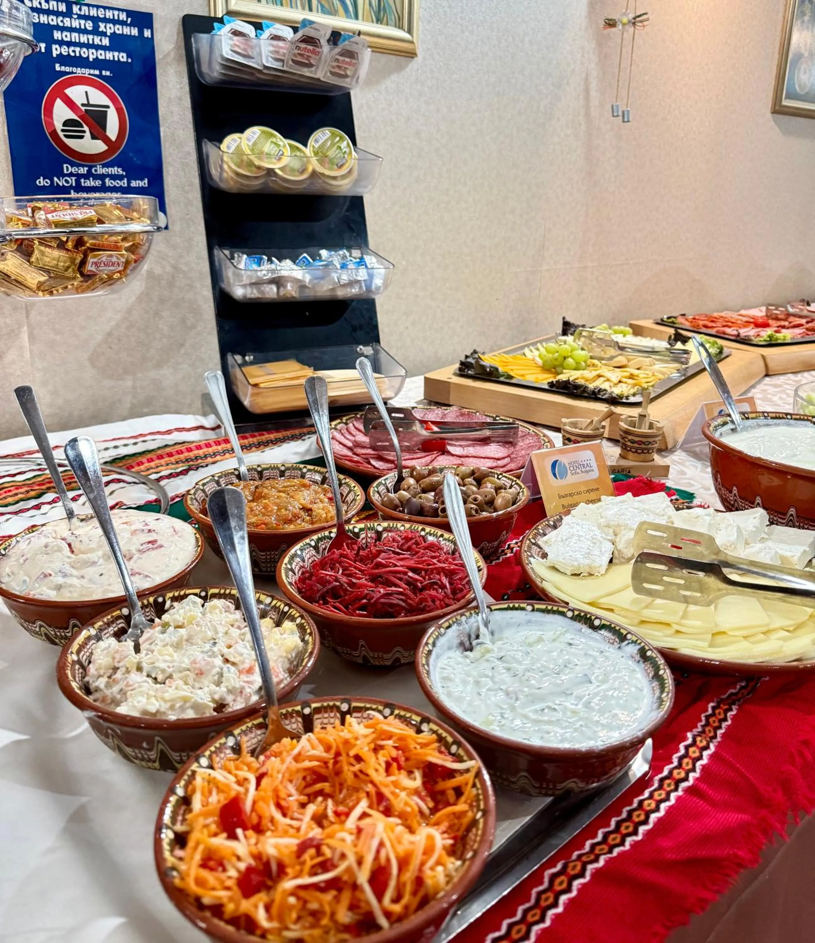 Buffet breakfast in Central Hotel Sofia