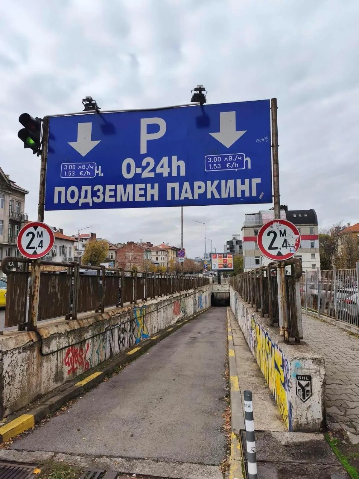 Parking in Central Hotel Sofia
