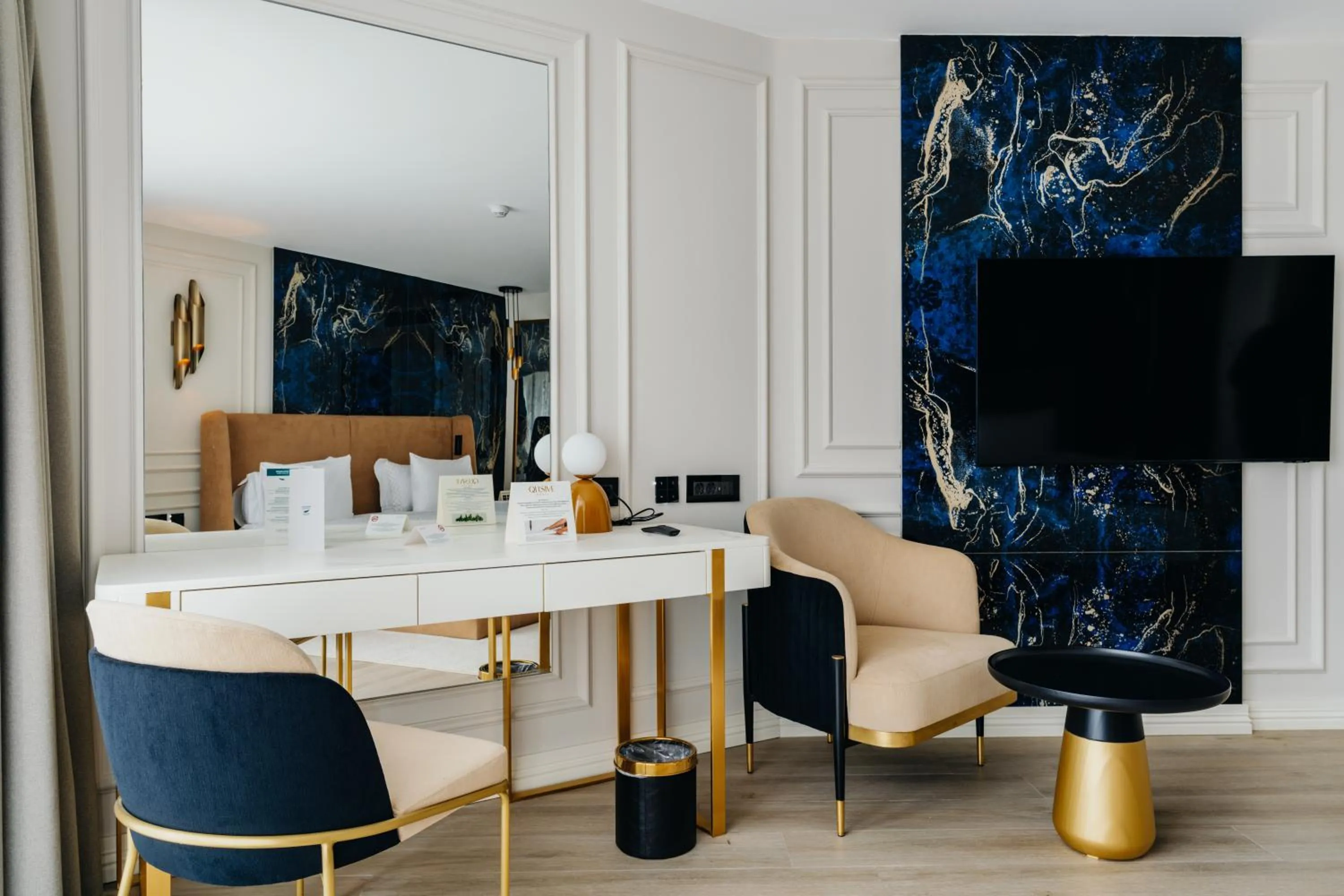 Seating area in Qlusive Hotel