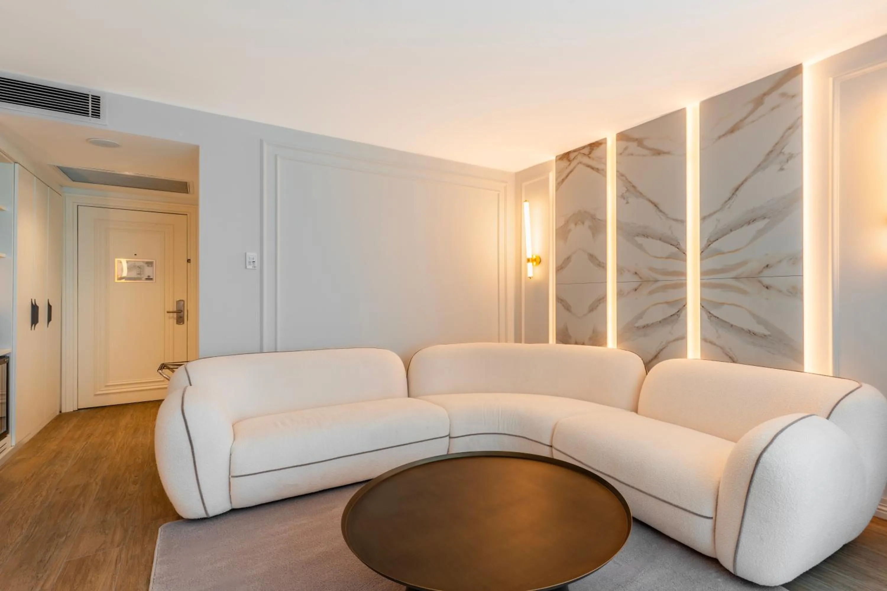 Seating area in Qlusive Hotel