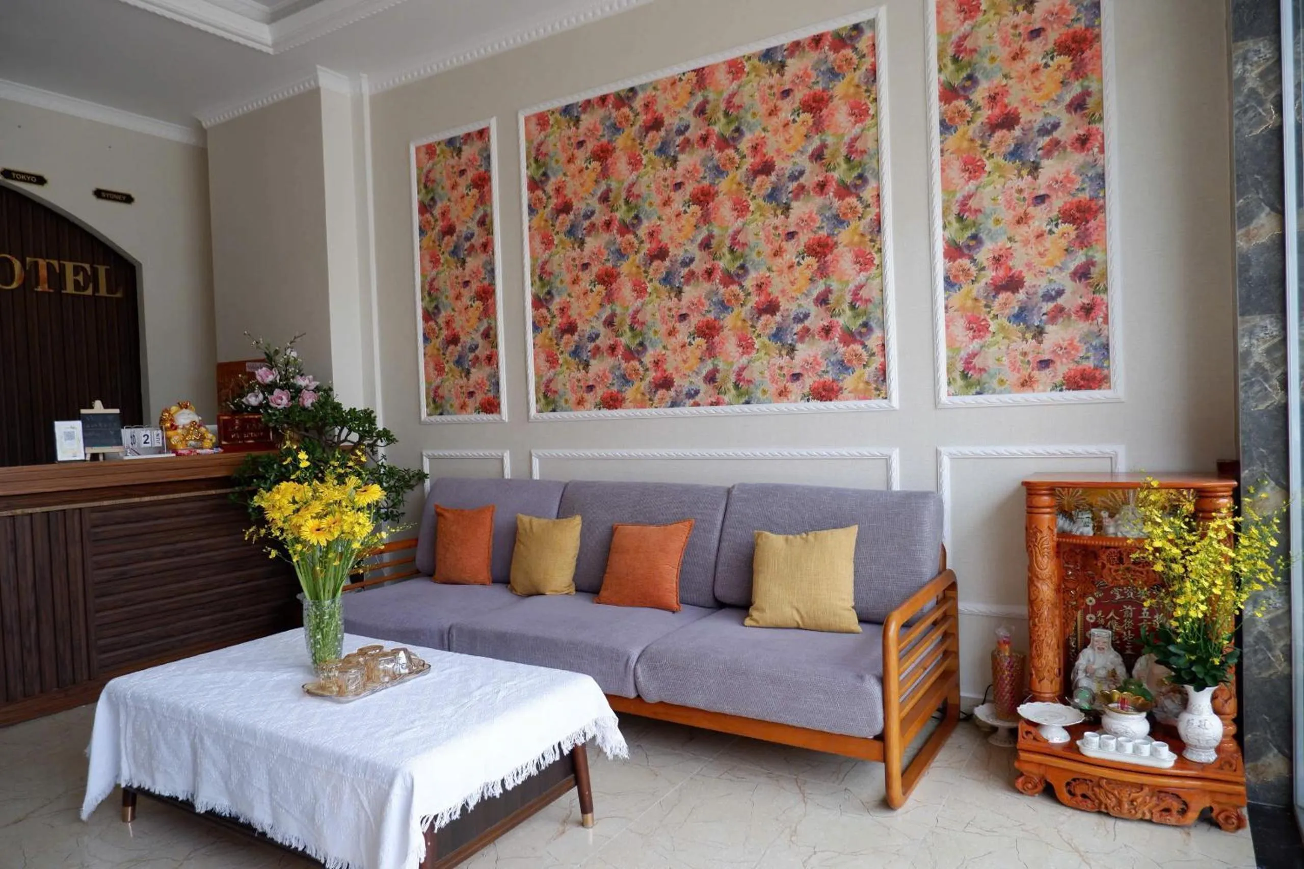 Living room in An Nam Paradise Dalat