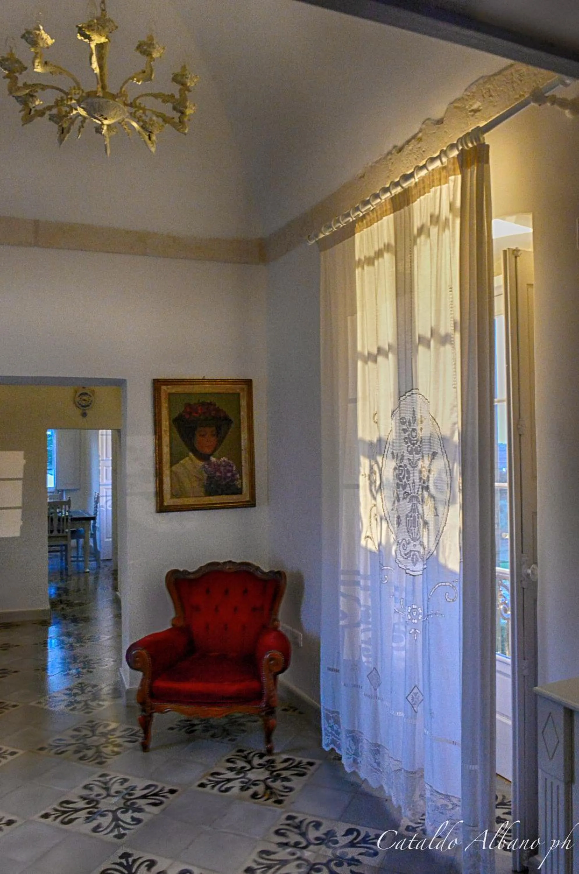 Communal lounge/ TV room in Masseria Luco